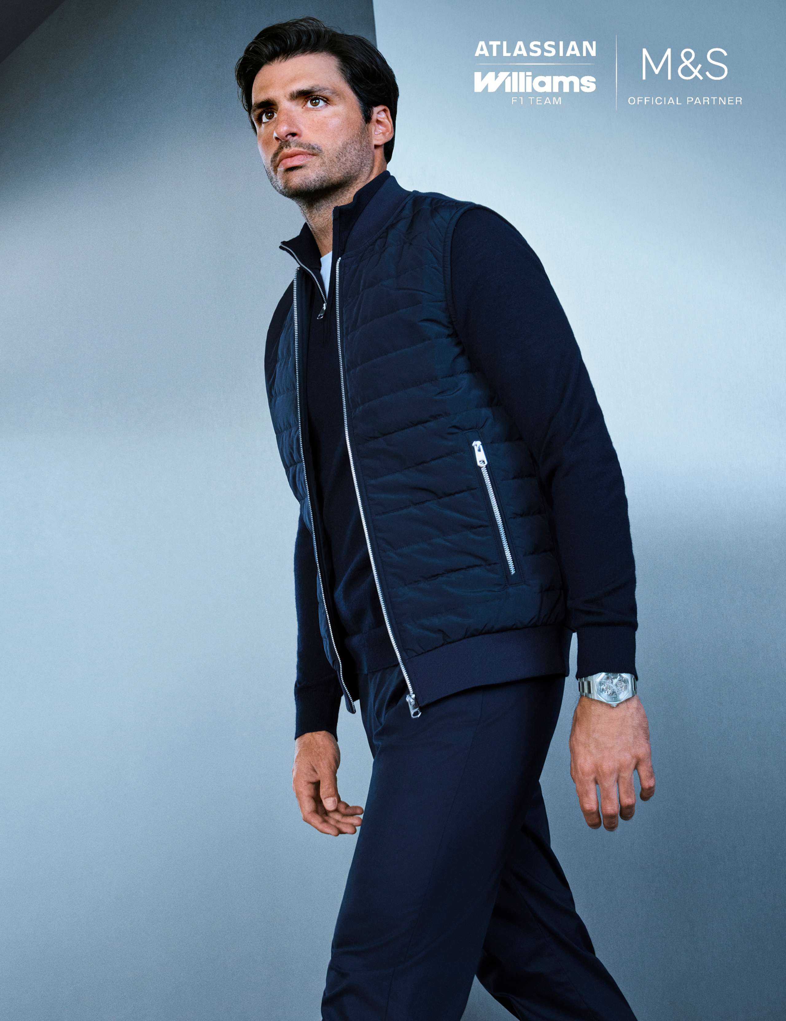 Cotton Rich Zip Up Quilted Gilet with Stormwear™ 1 of 2
