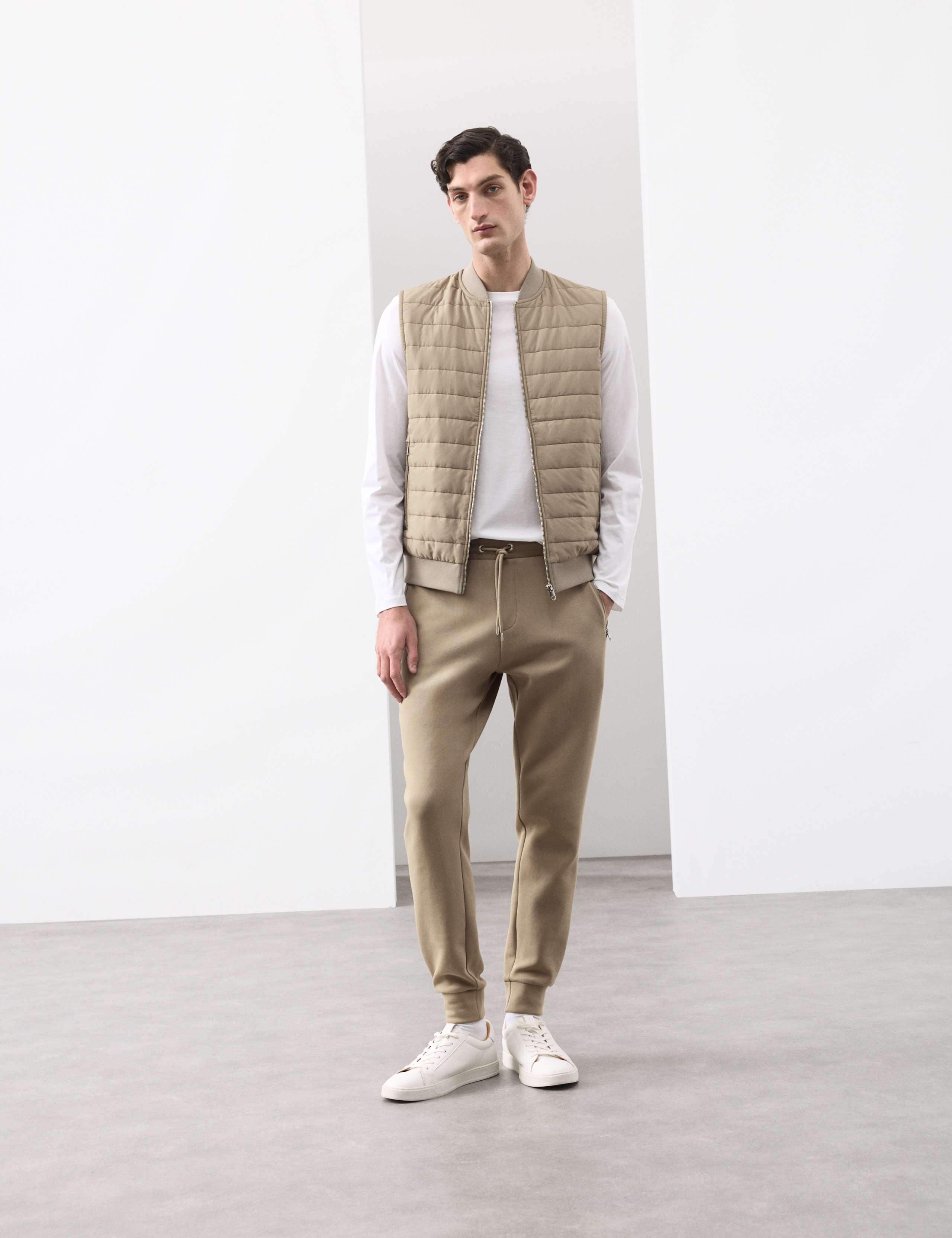 Cotton Rich Zip Up Quilted Gilet with Stormwear™ 3 of 6