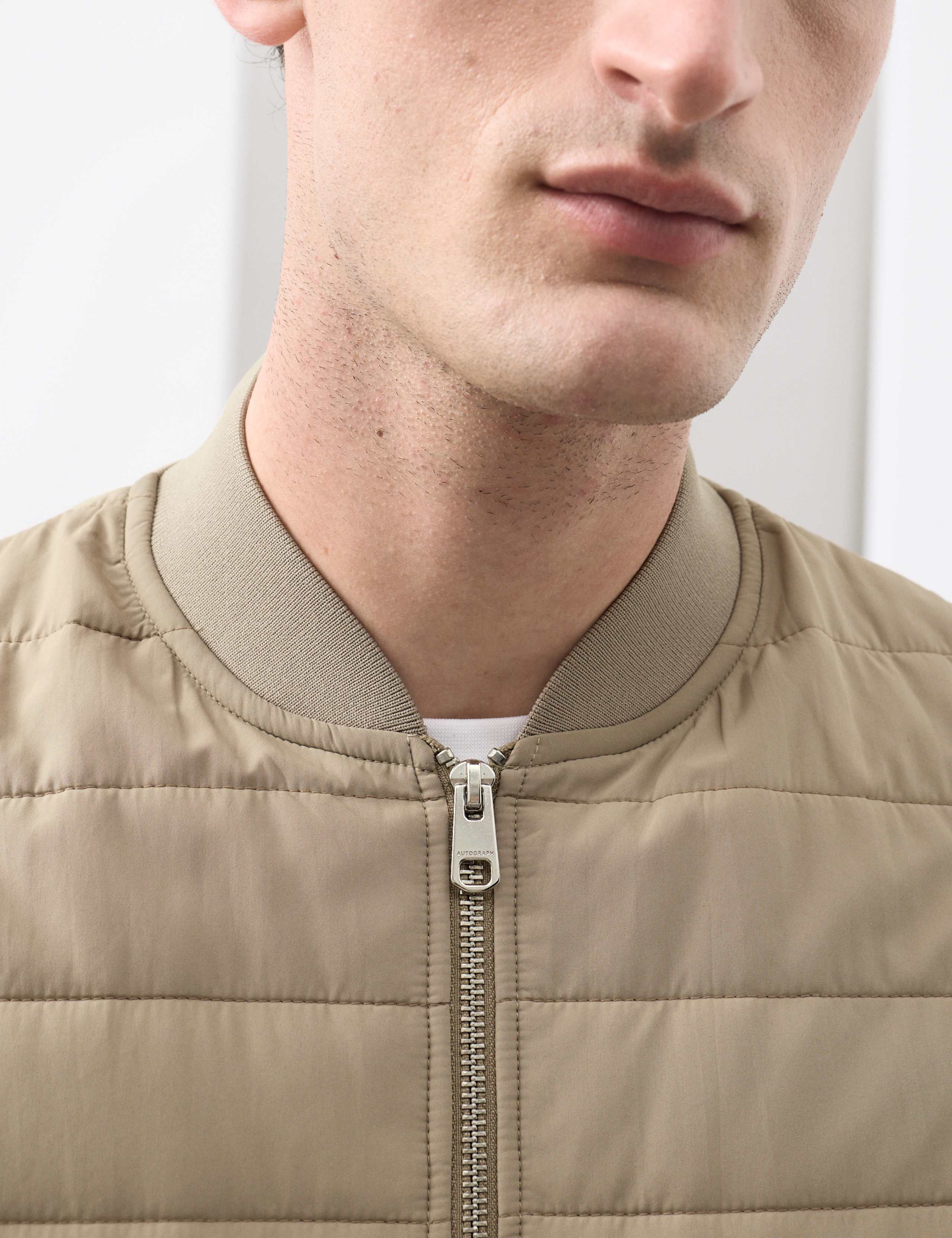 Cotton Rich Zip Up Quilted Gilet with Stormwear™ 4 of 6