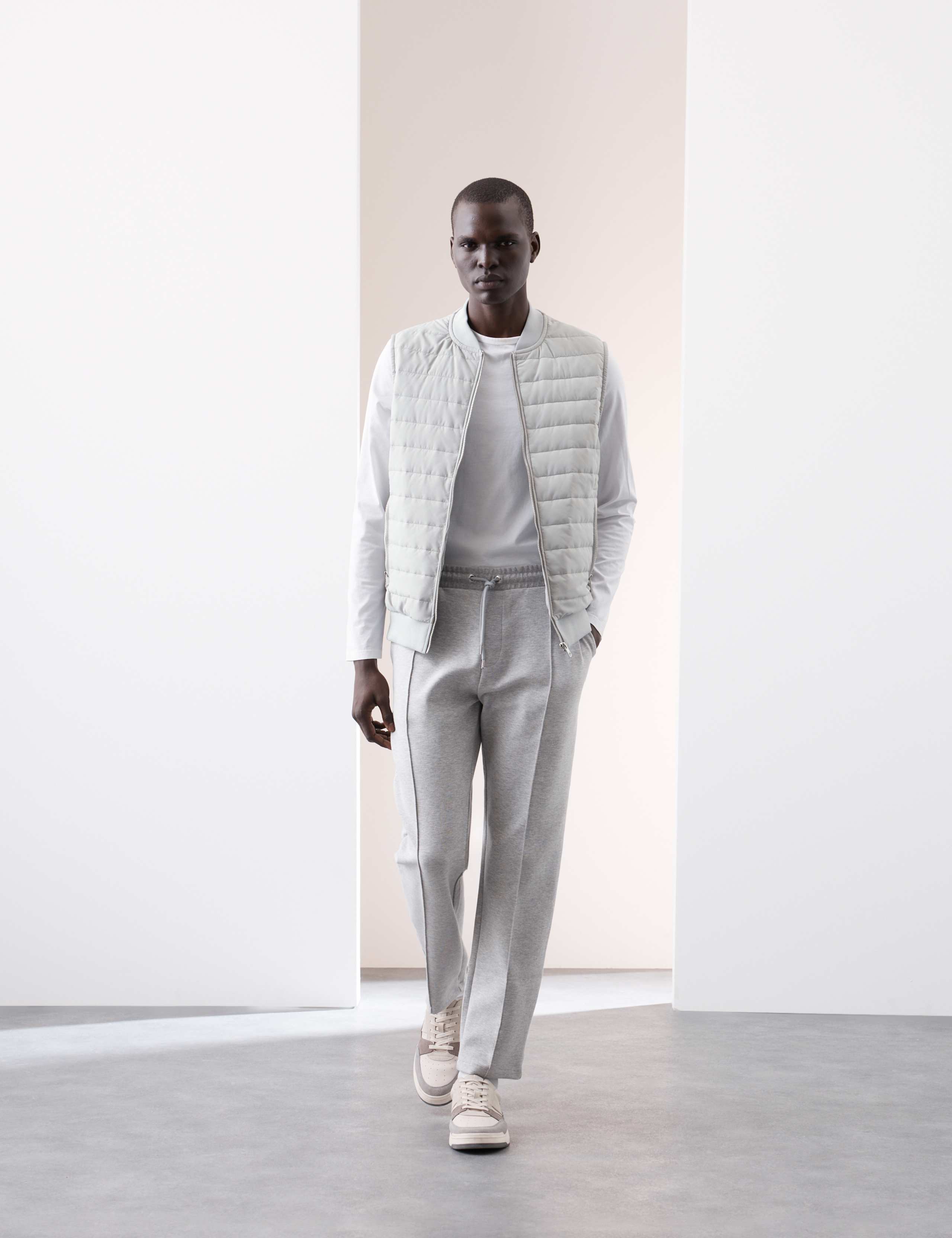 Cotton Rich Zip Up Quilted Gilet with Stormwear™ 1 of 8