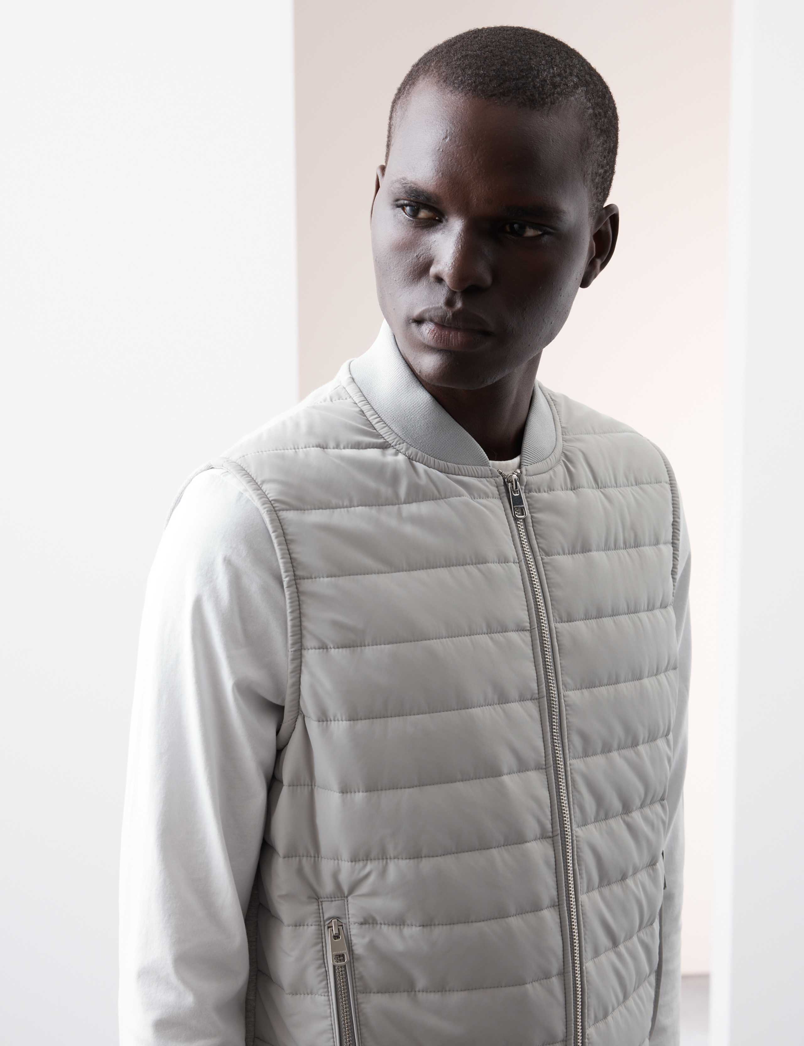 Cotton Rich Zip Up Quilted Gilet with Stormwear™ 5 of 8