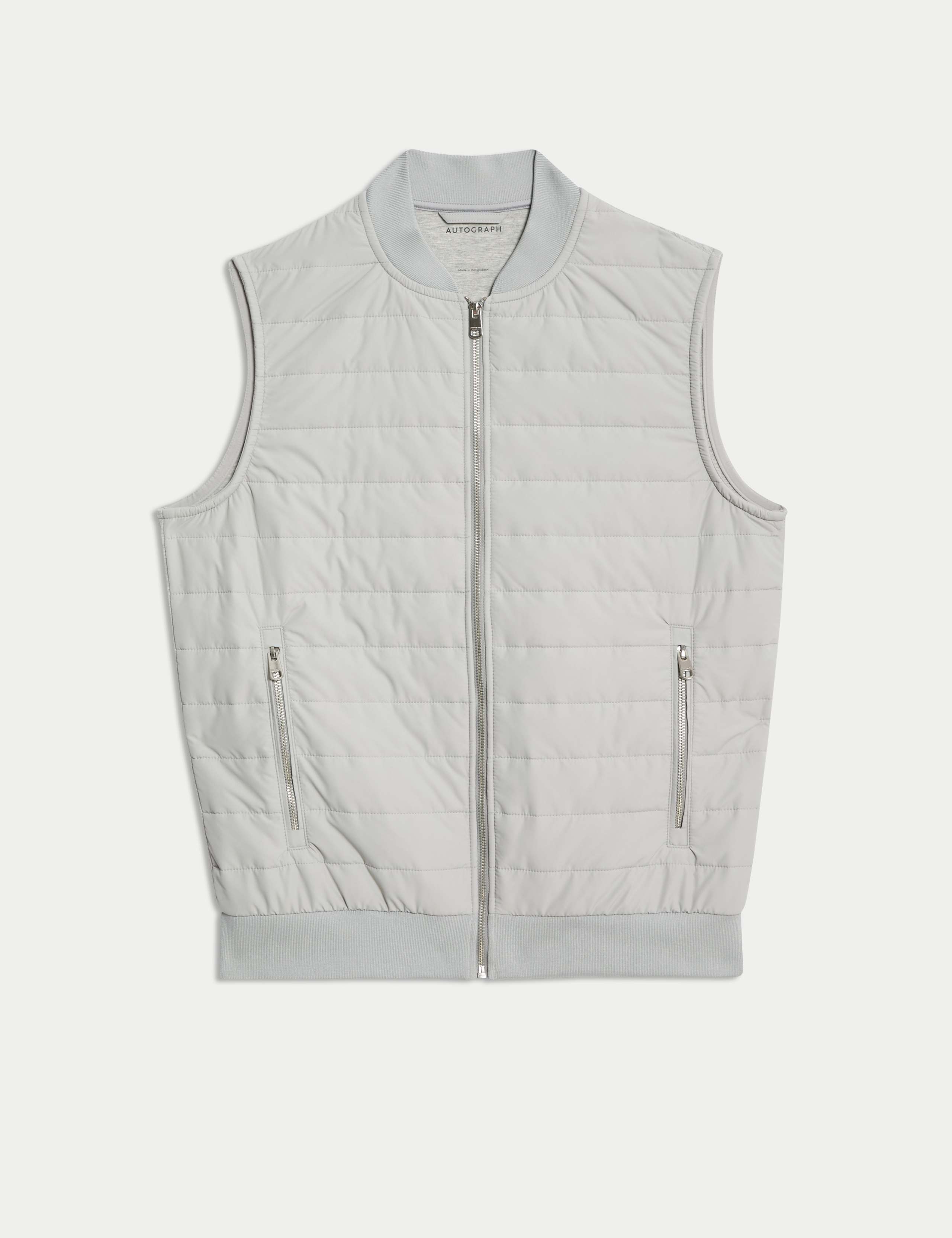 Cotton Rich Zip Up Quilted Gilet with Stormwear™ 2 of 8