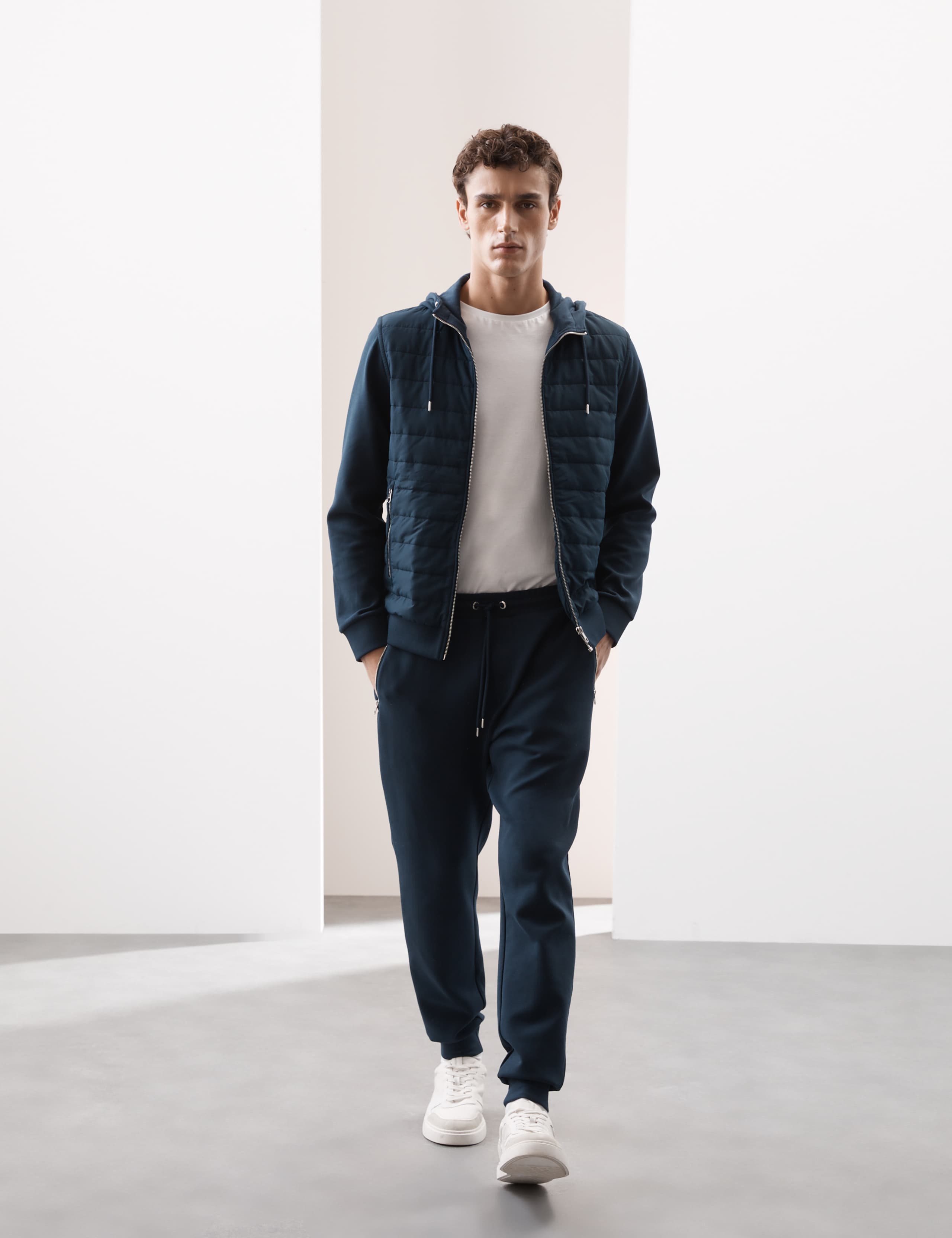 Cotton Rich Zip Up Hooded Jacket with Stormwear™ 3 of 6