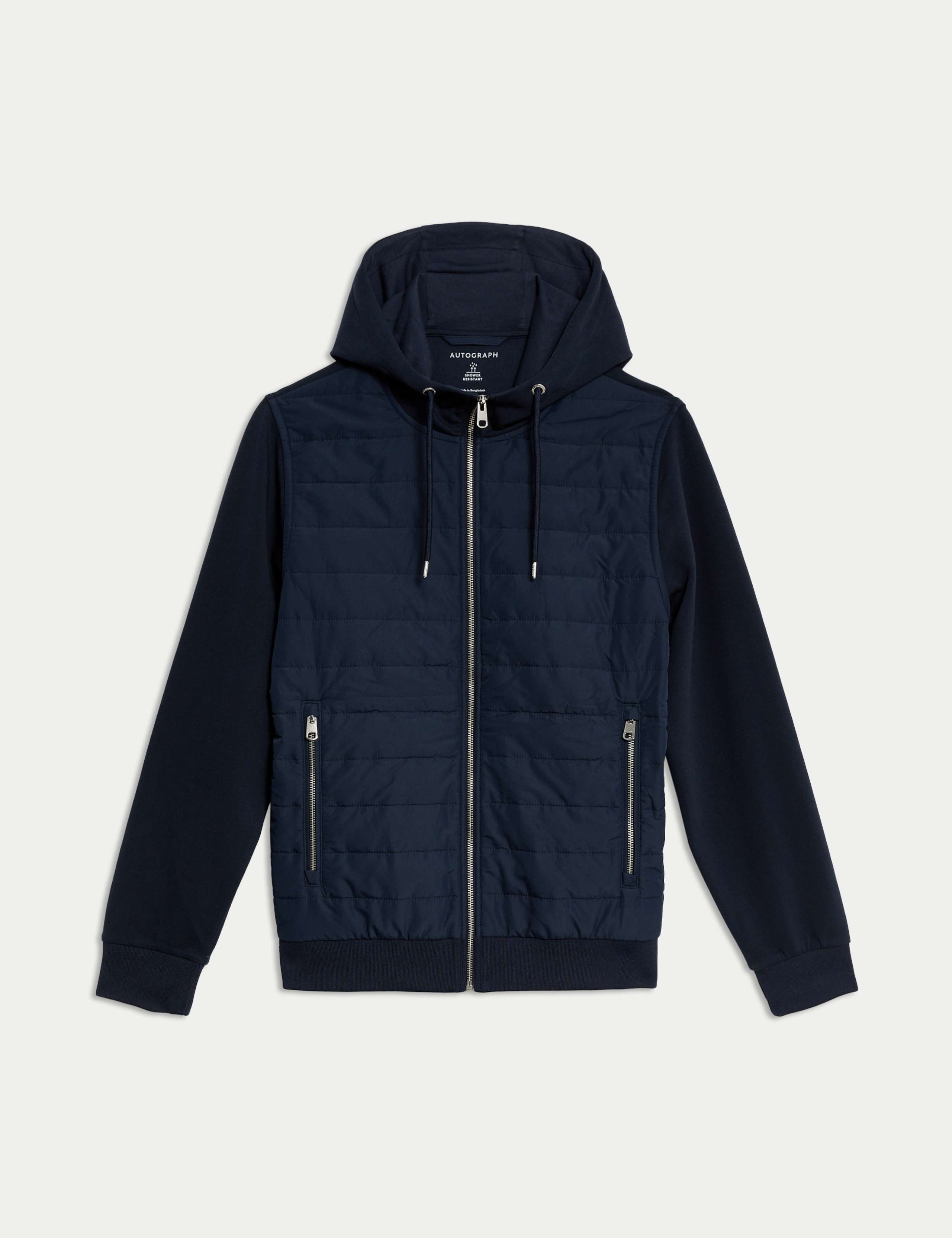 Cotton Rich Zip Up Hooded Jacket with Stormwear™ 2 of 6