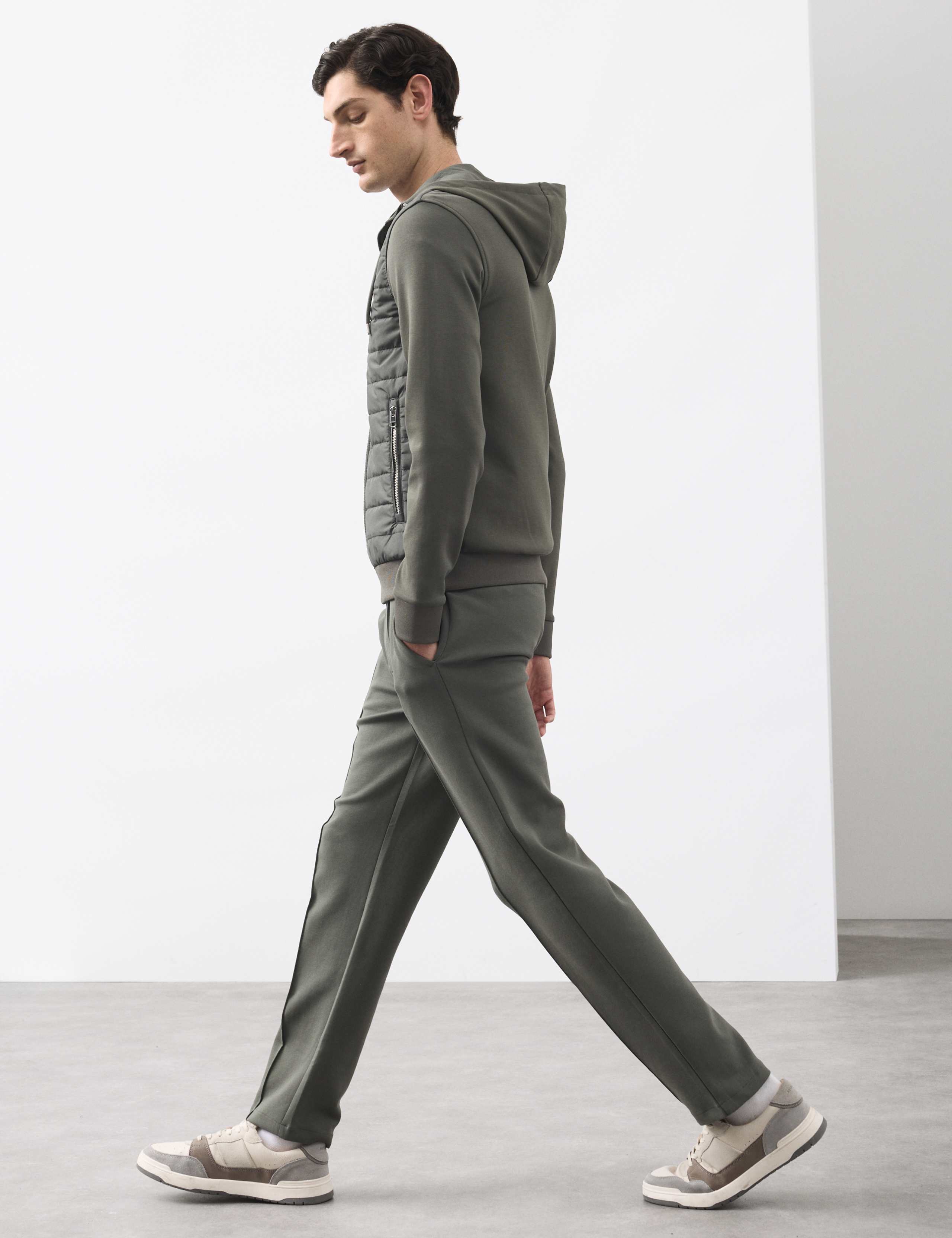 Cotton Rich Zip Up Hooded Jacket with Stormwear™ 5 of 6