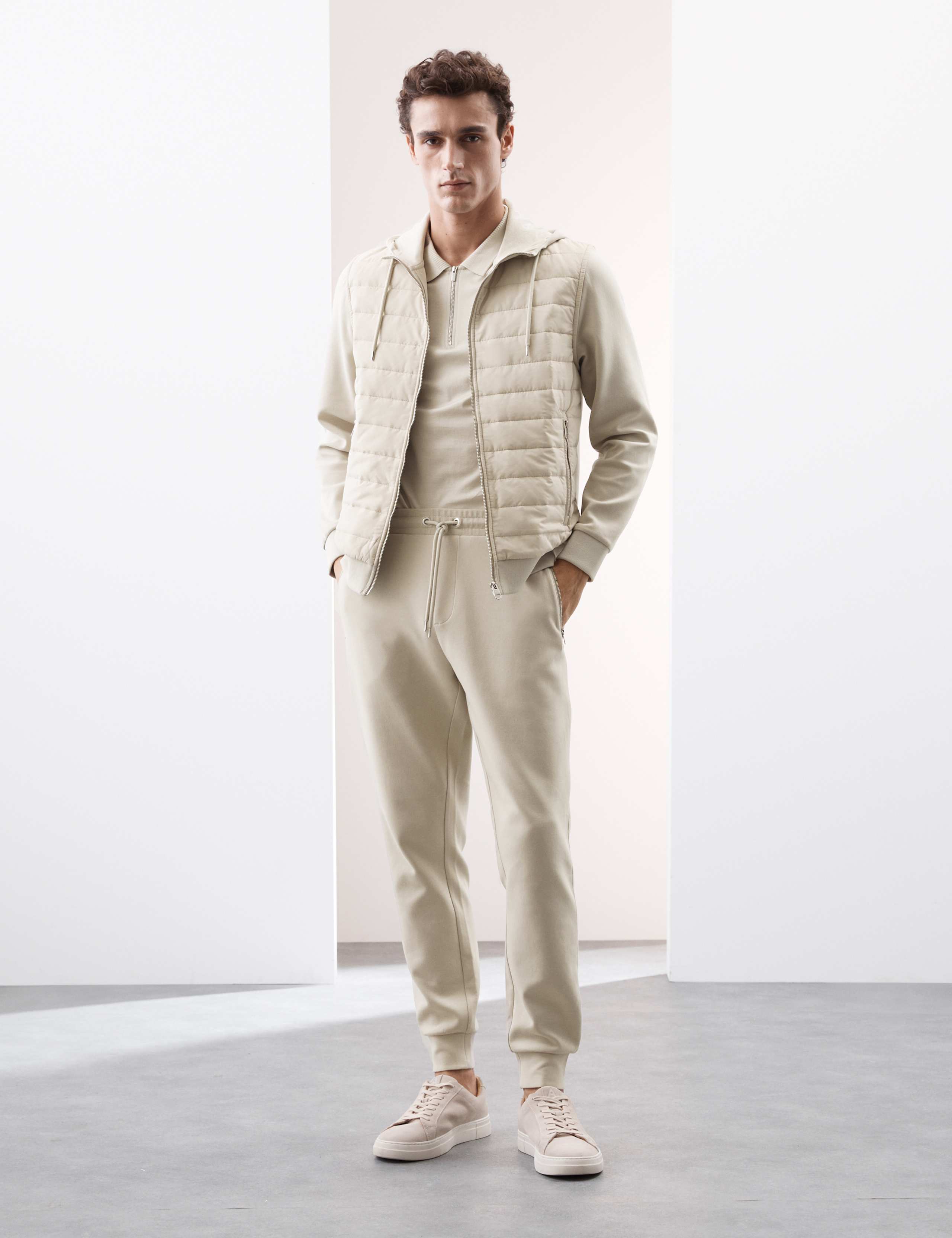 Cotton Rich Zip Up Hooded Jacket with Stormwear™ 4 of 5