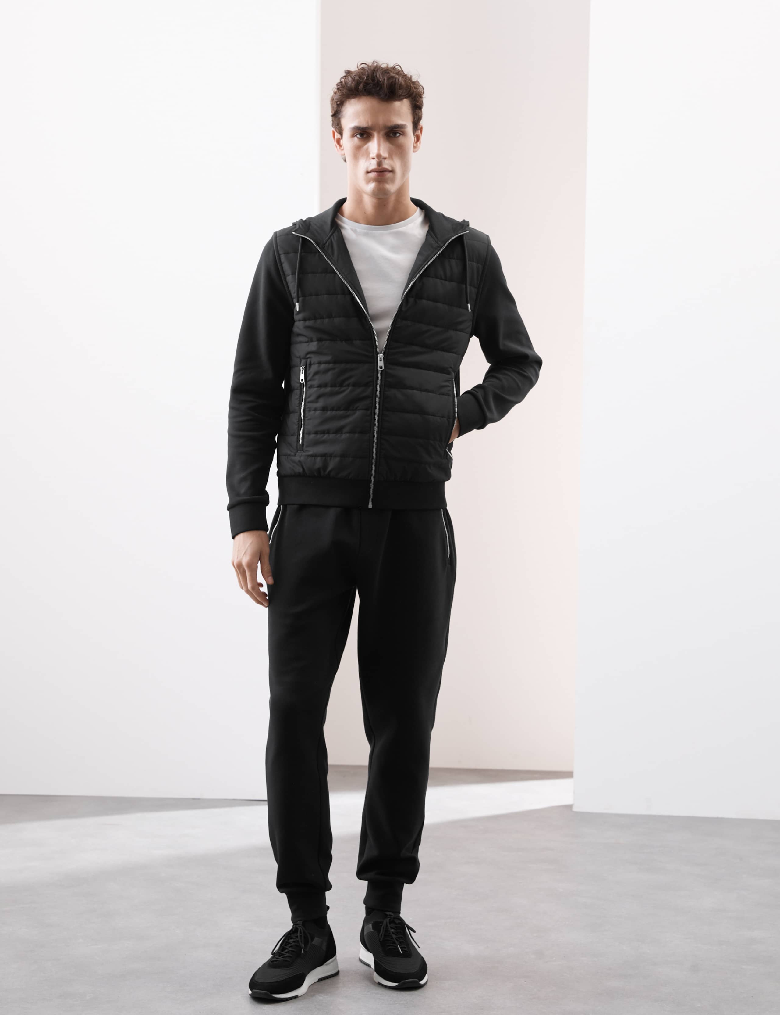 Cotton Rich Zip Up Hooded Jacket with Stormwear™ 3 of 7