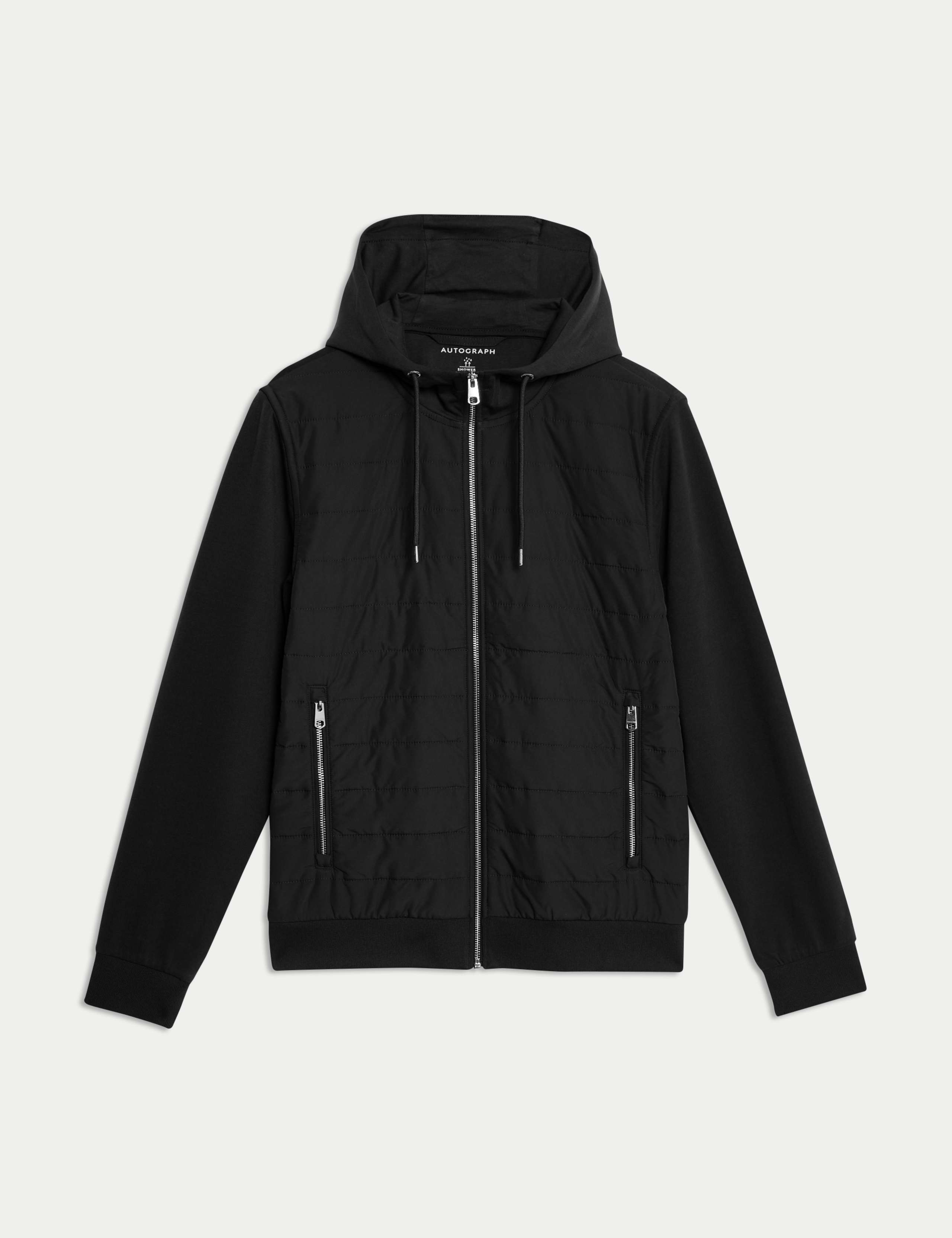 Cotton Rich Zip Up Hooded Jacket with Stormwear™ 2 of 7