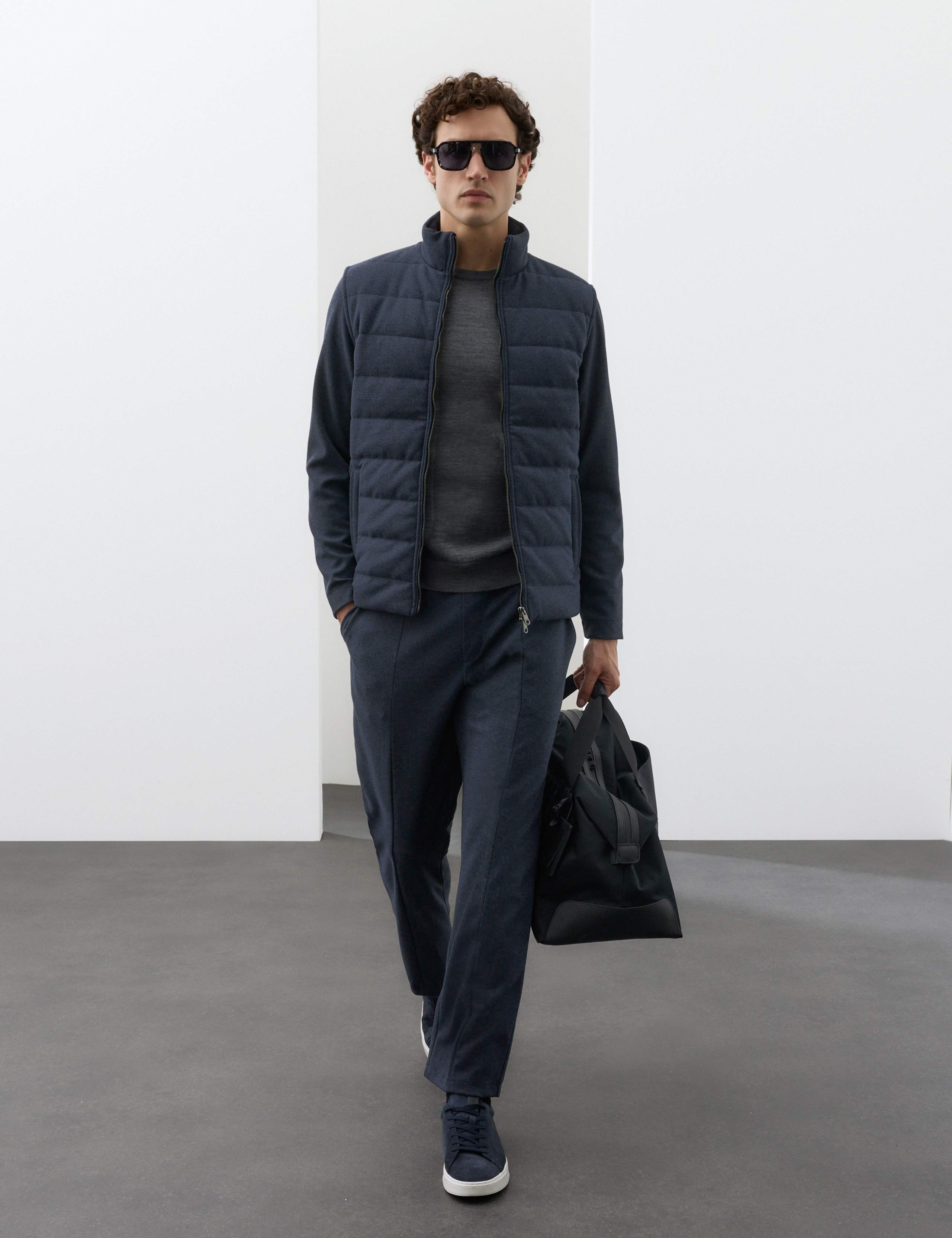 Padded Hyrid Zip Up Shacket with Wool 5 of 7