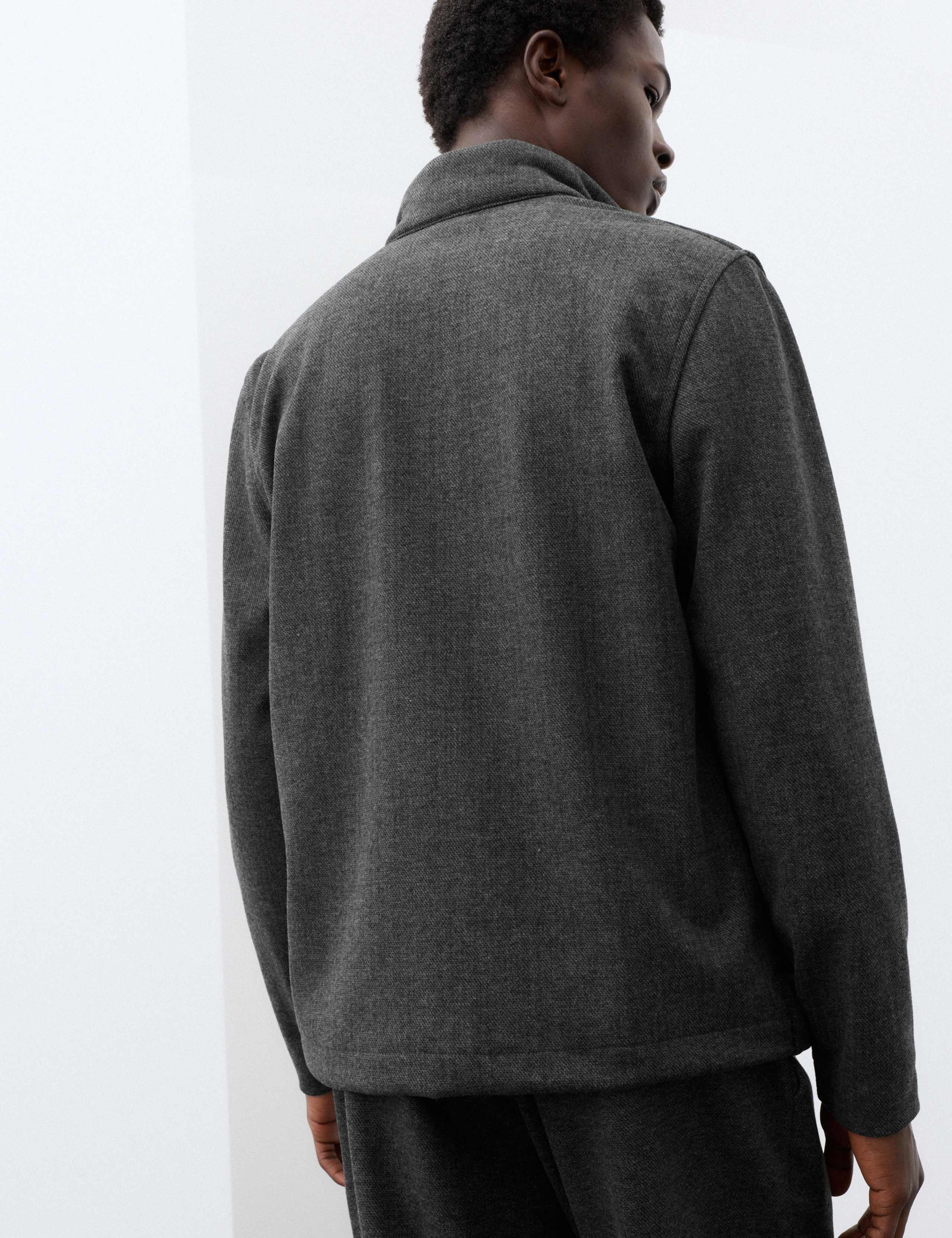 Padded Hybrid Zip Up Funnel with Wool 3 of 7