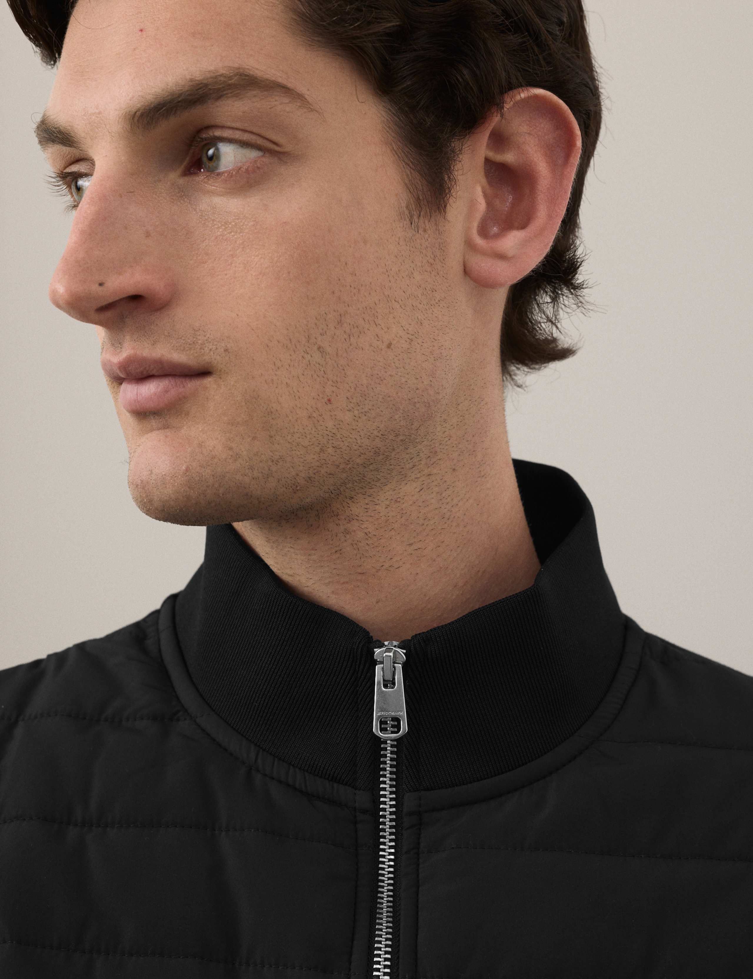 Cotton Rich Zip Up Quilted Jacket 8 of 9
