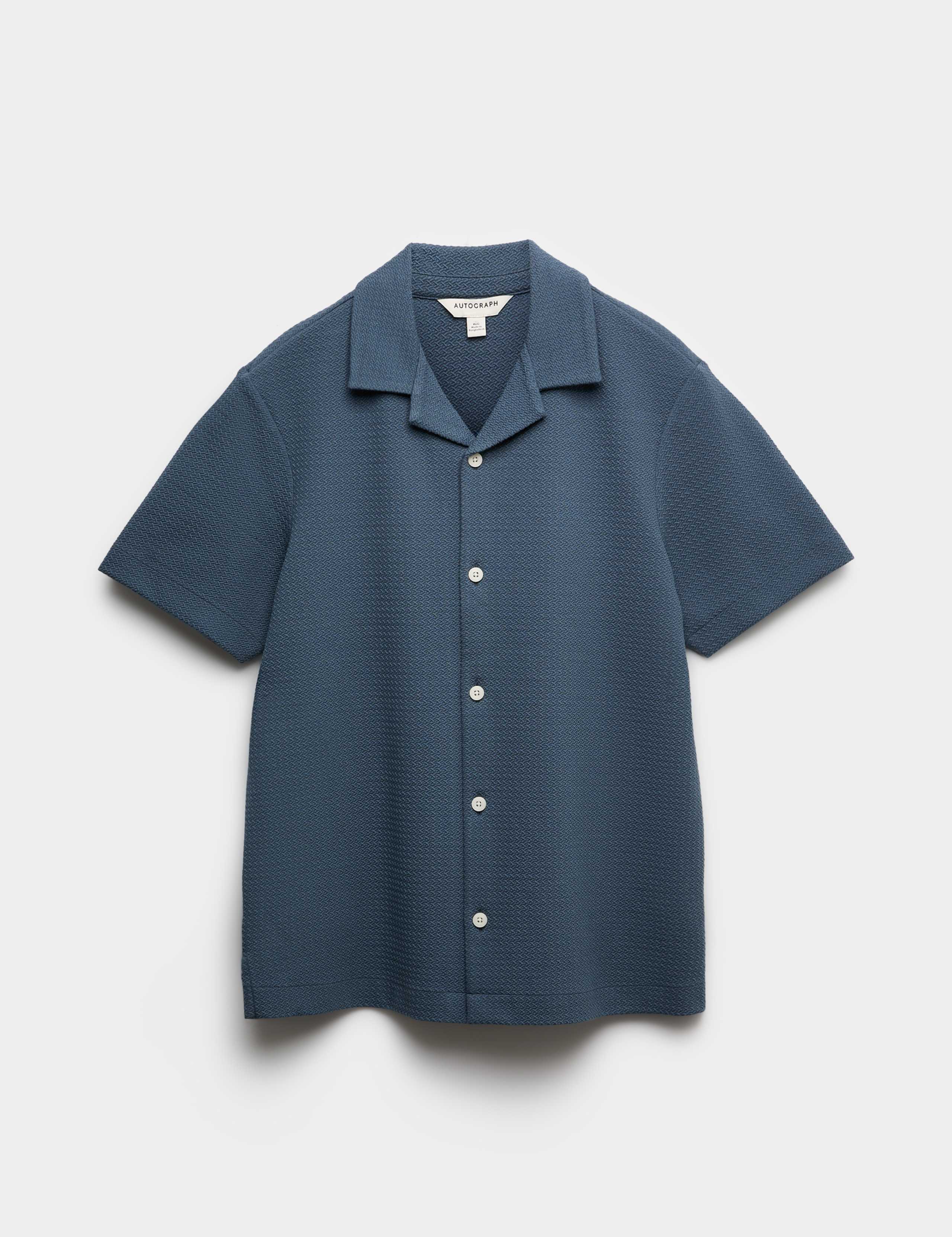 Regular Fit Cotton Blend Textured Shirt 2 of 7