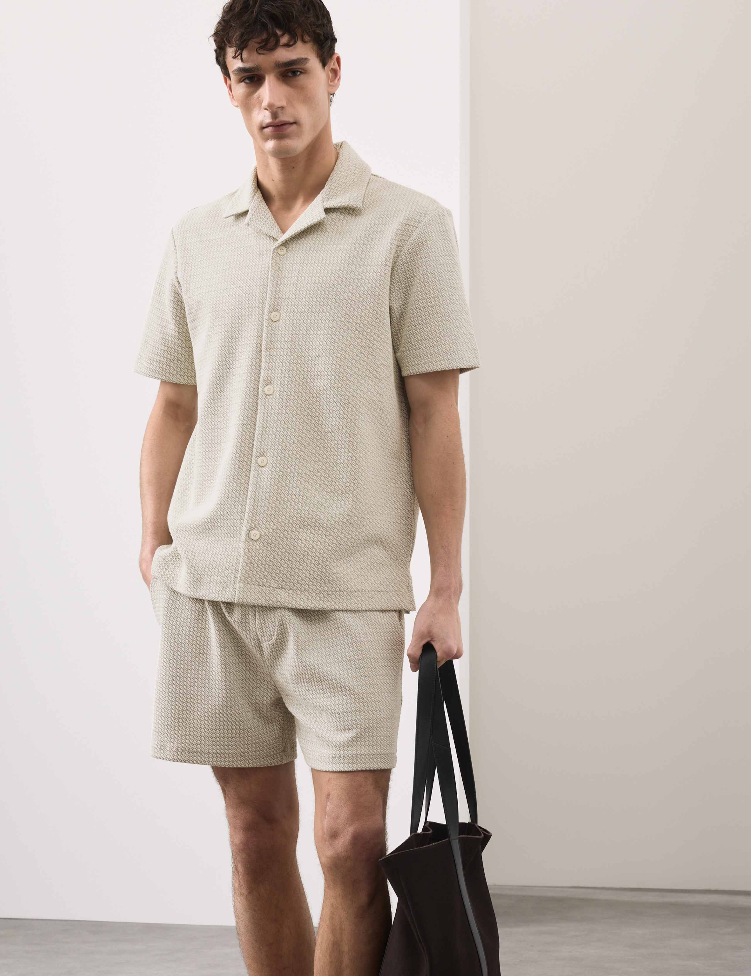 Regular Fit Cotton Blend Textured Shirt 5 of 5