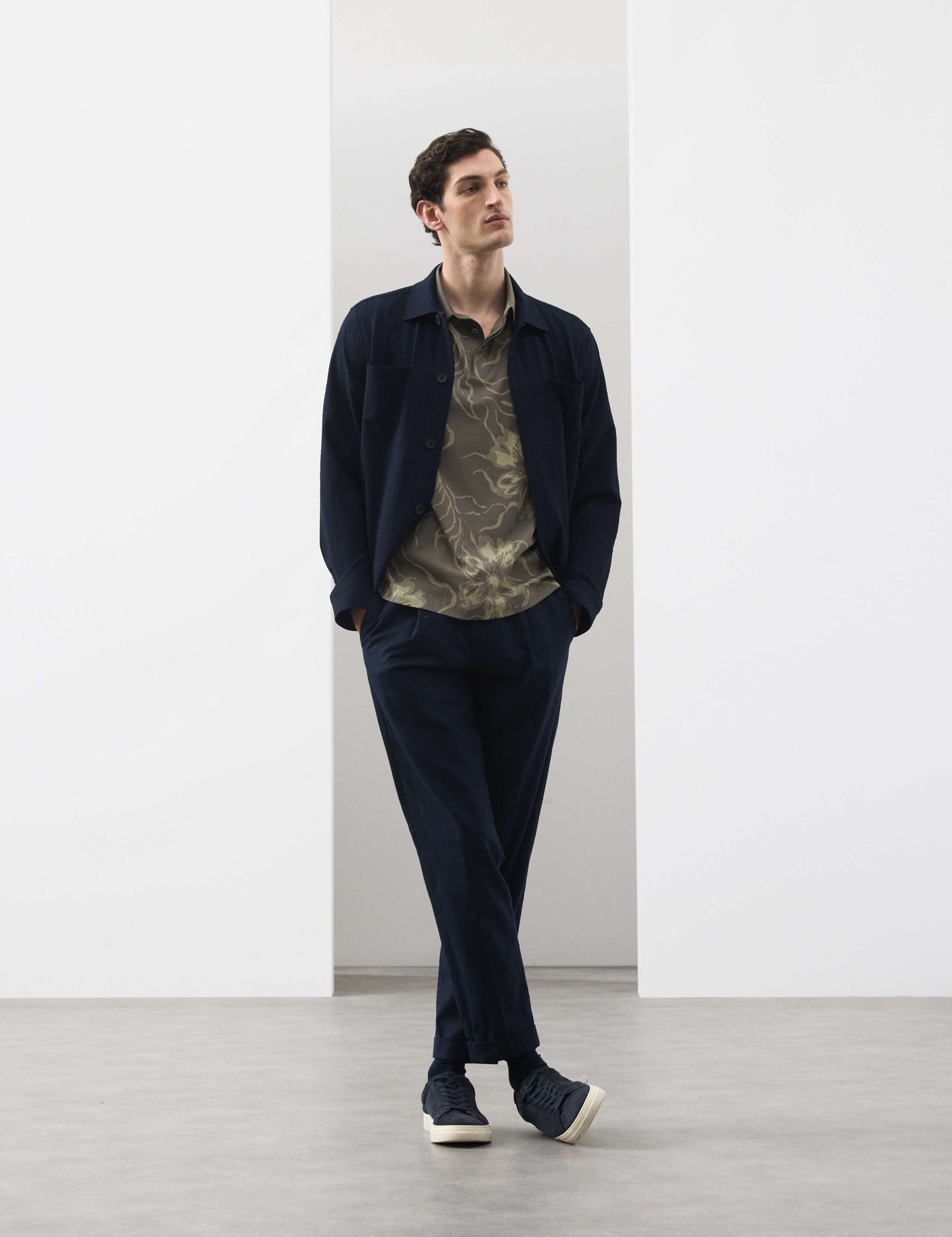 Pure Supima® Cotton Floral Polo Shirt 3 of 5