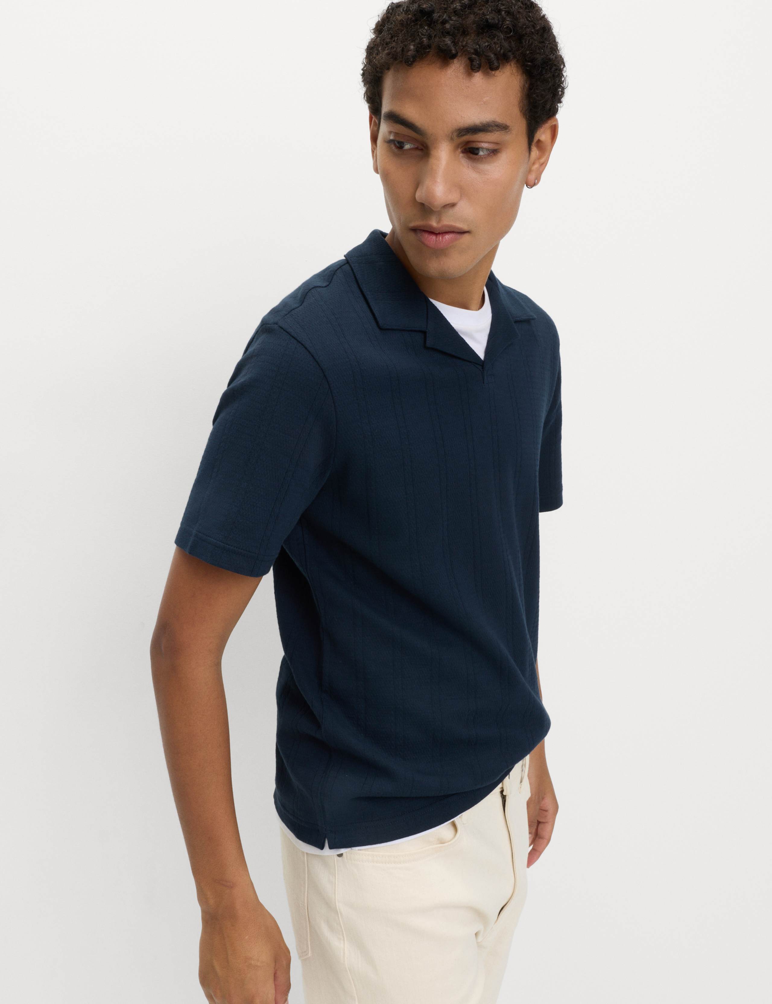 Pure Cotton Revere Polo Shirt 3 of 5