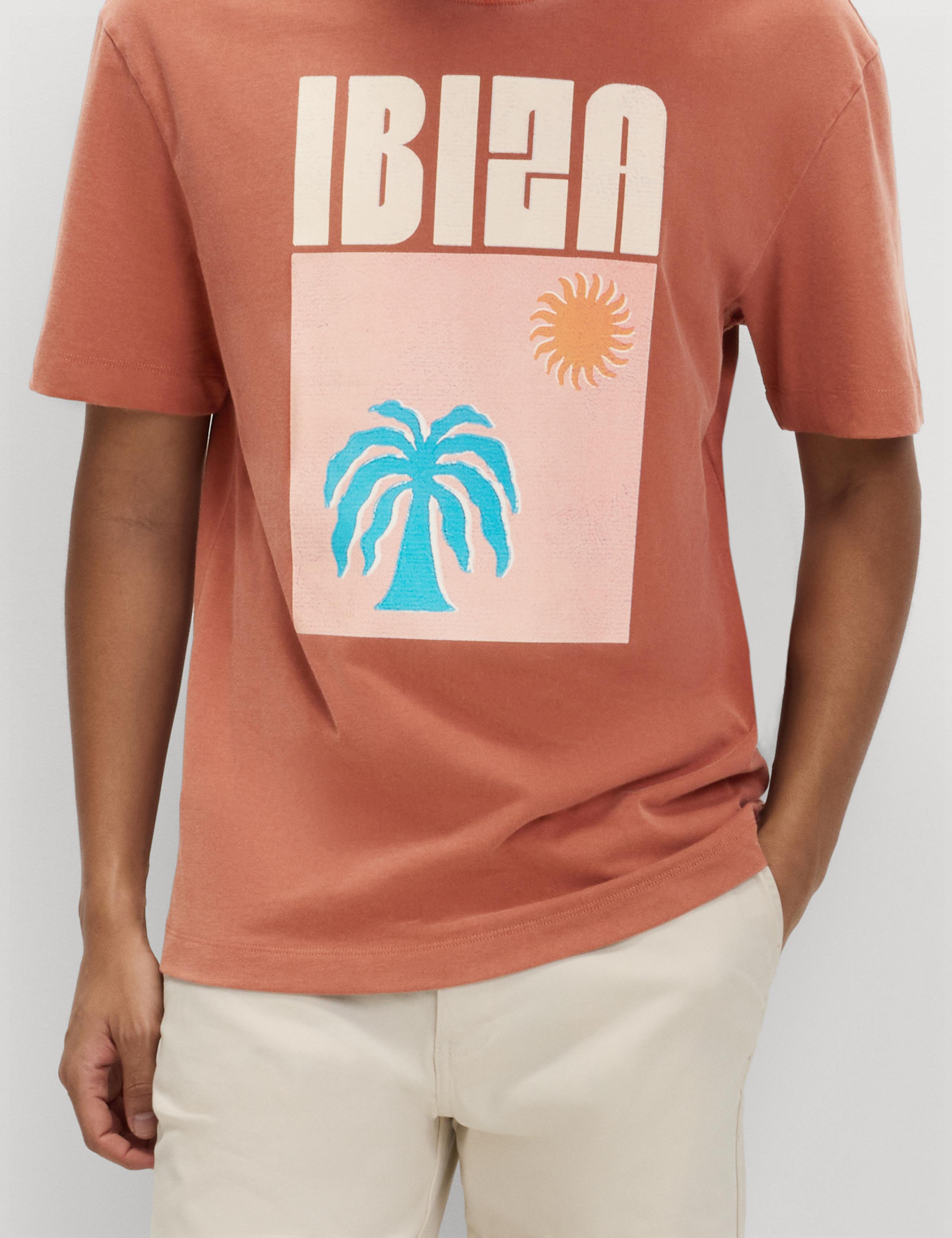 Pure Cotton Ibiza Graphic Garment Dyed T-Shirt 3 of 4