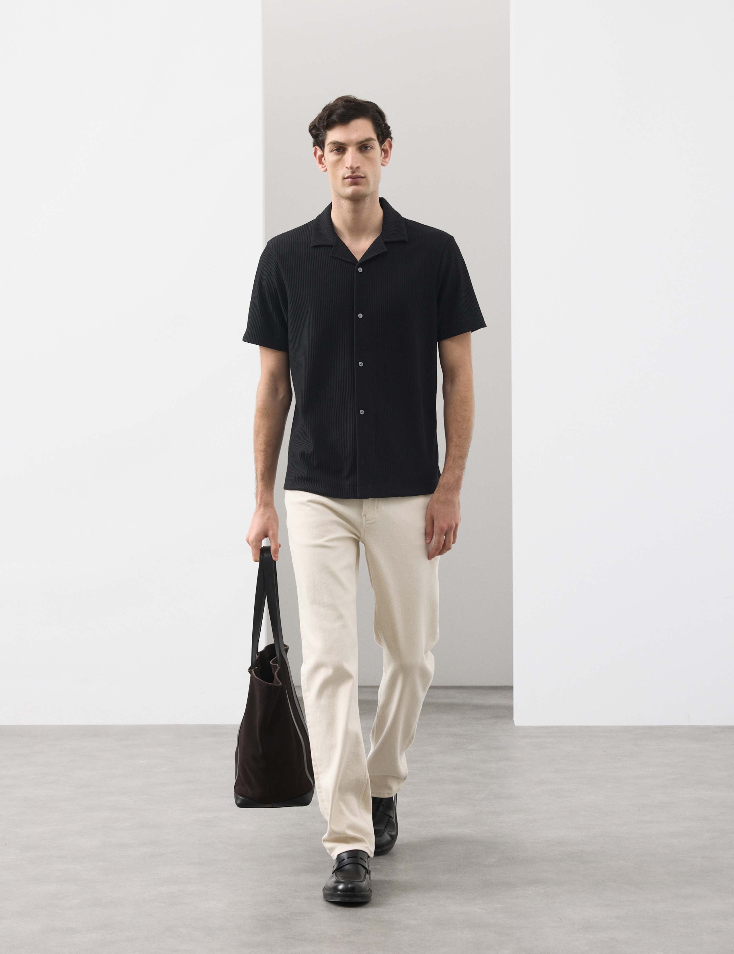 Regular Fit Textured Short Sleeve Shirt 1 of 6