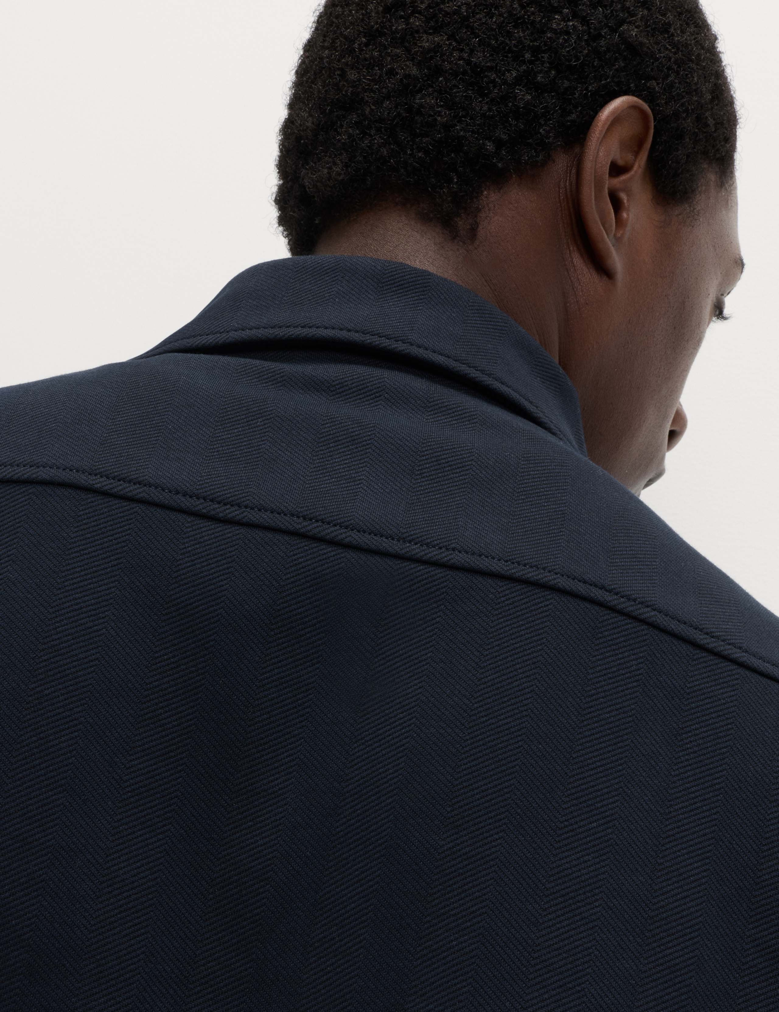 Cotton Rich Herringbone Overshirt 4 of 6
