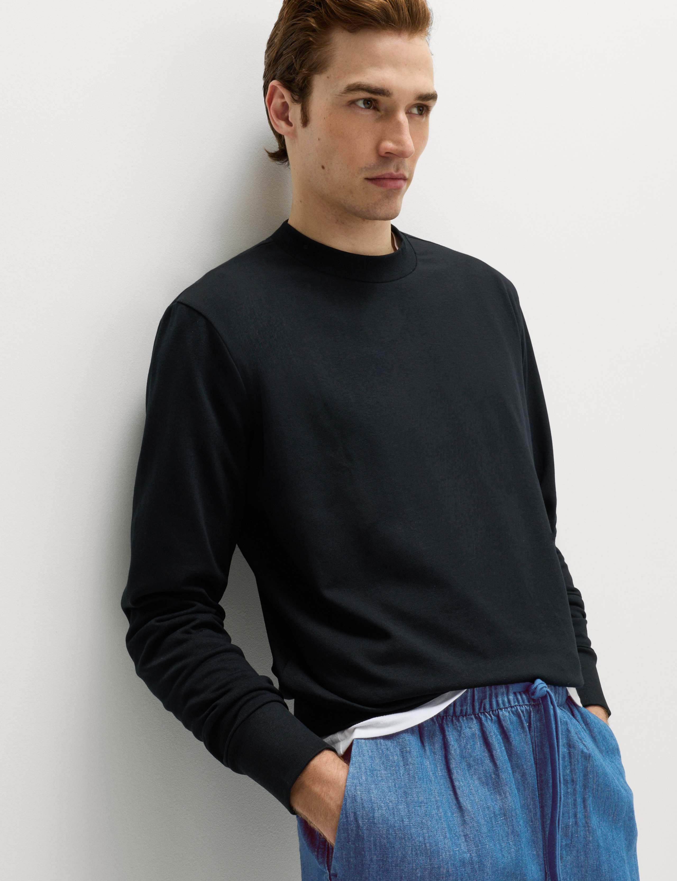 2 Pack Cotton Rich Crew Neck Sweatshirts 2 of 6