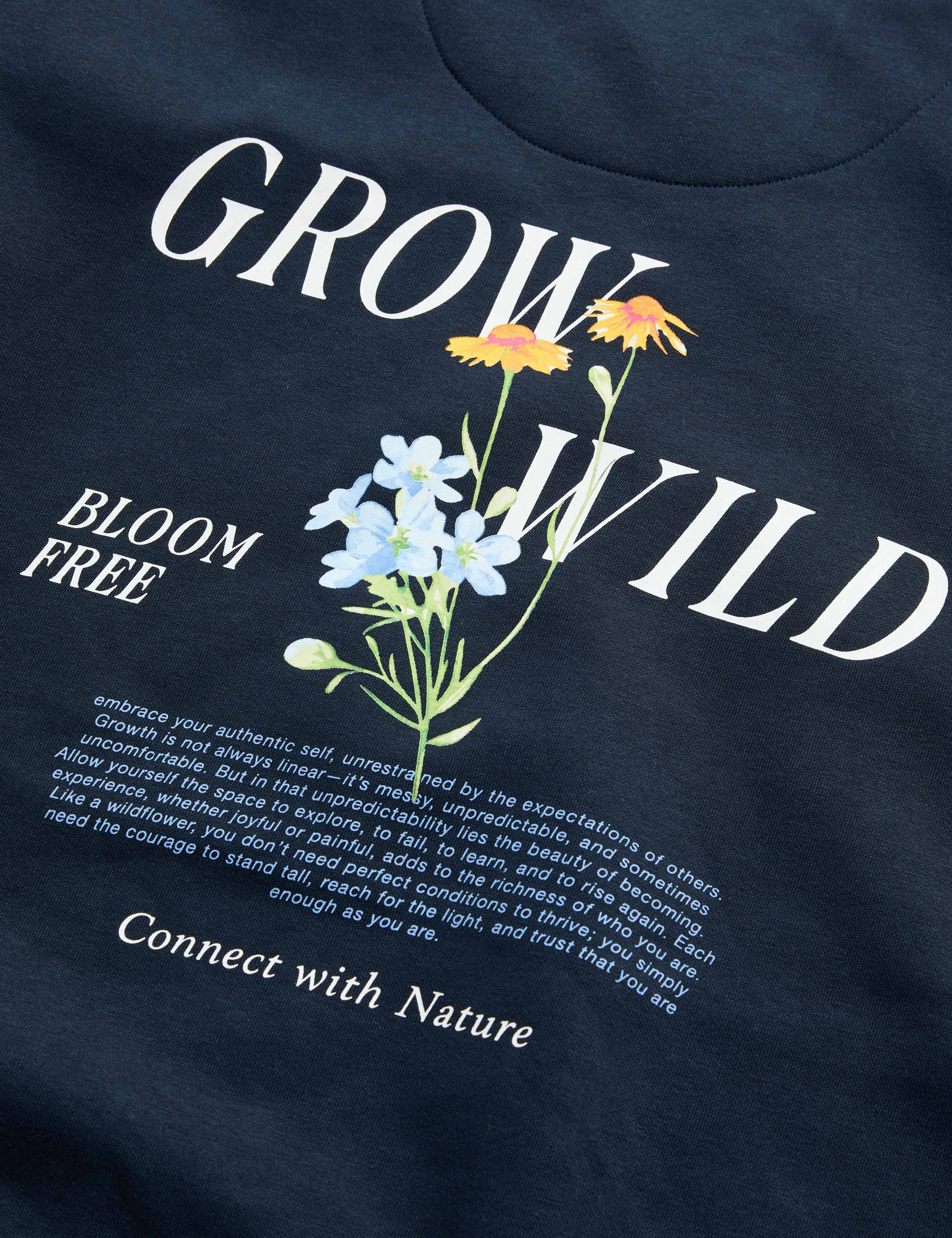 Pure Cotton Embroidered Sweatshirt 7 of 7