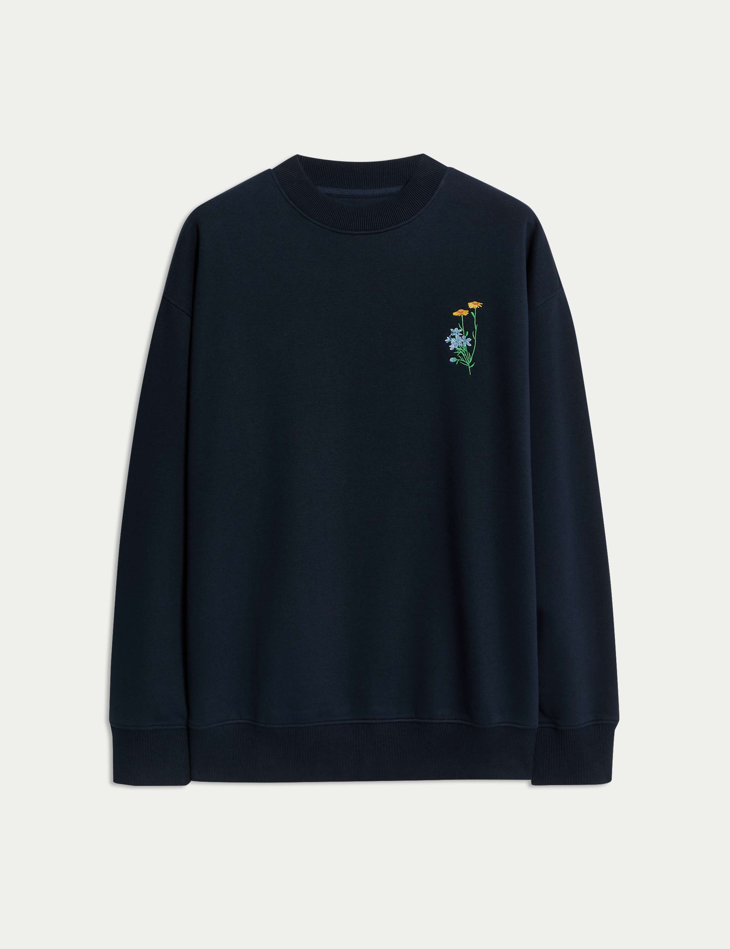 Pure Cotton Embroidered Sweatshirt 2 of 6