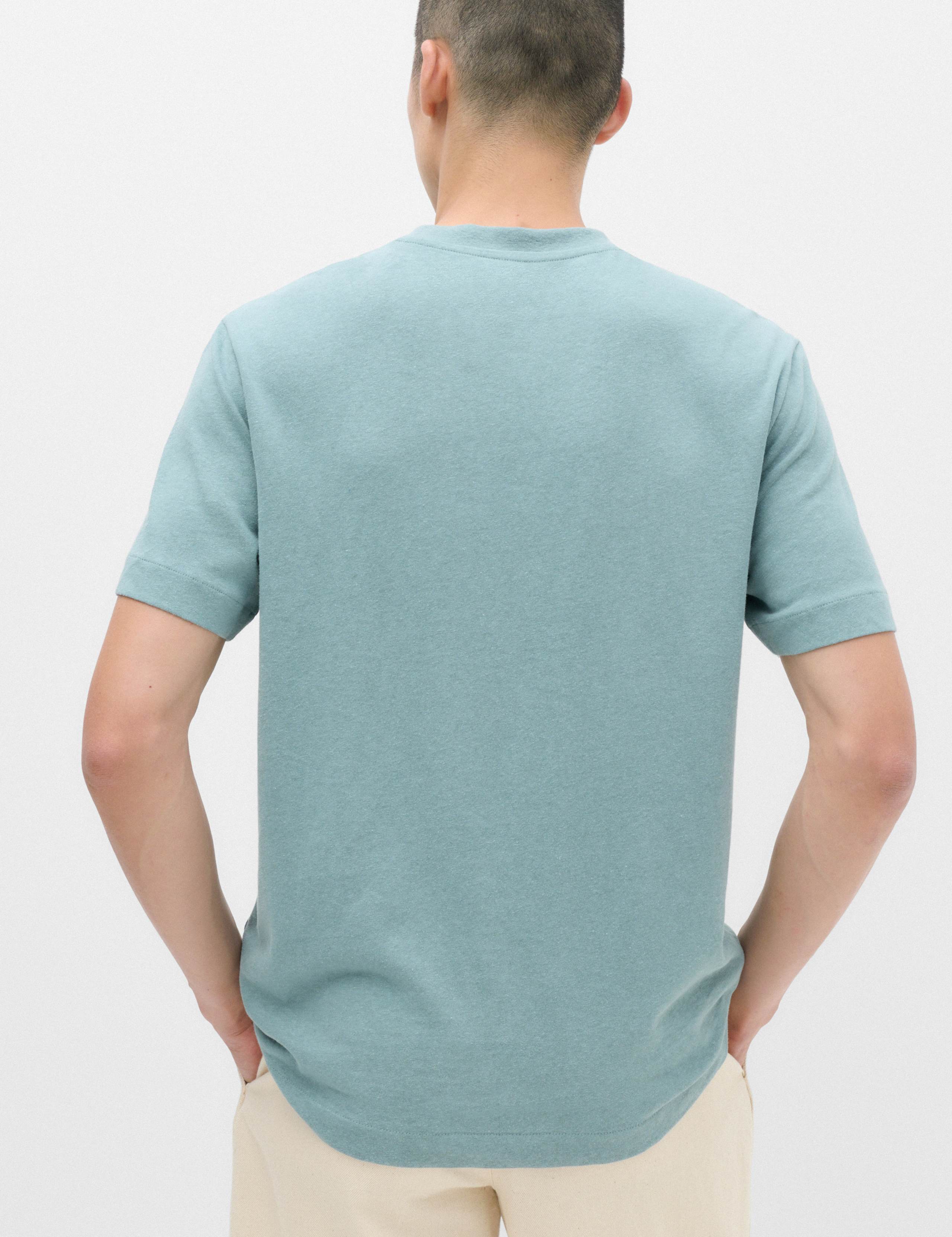 Relaxed Fit Linen T-Shirt 4 of 5