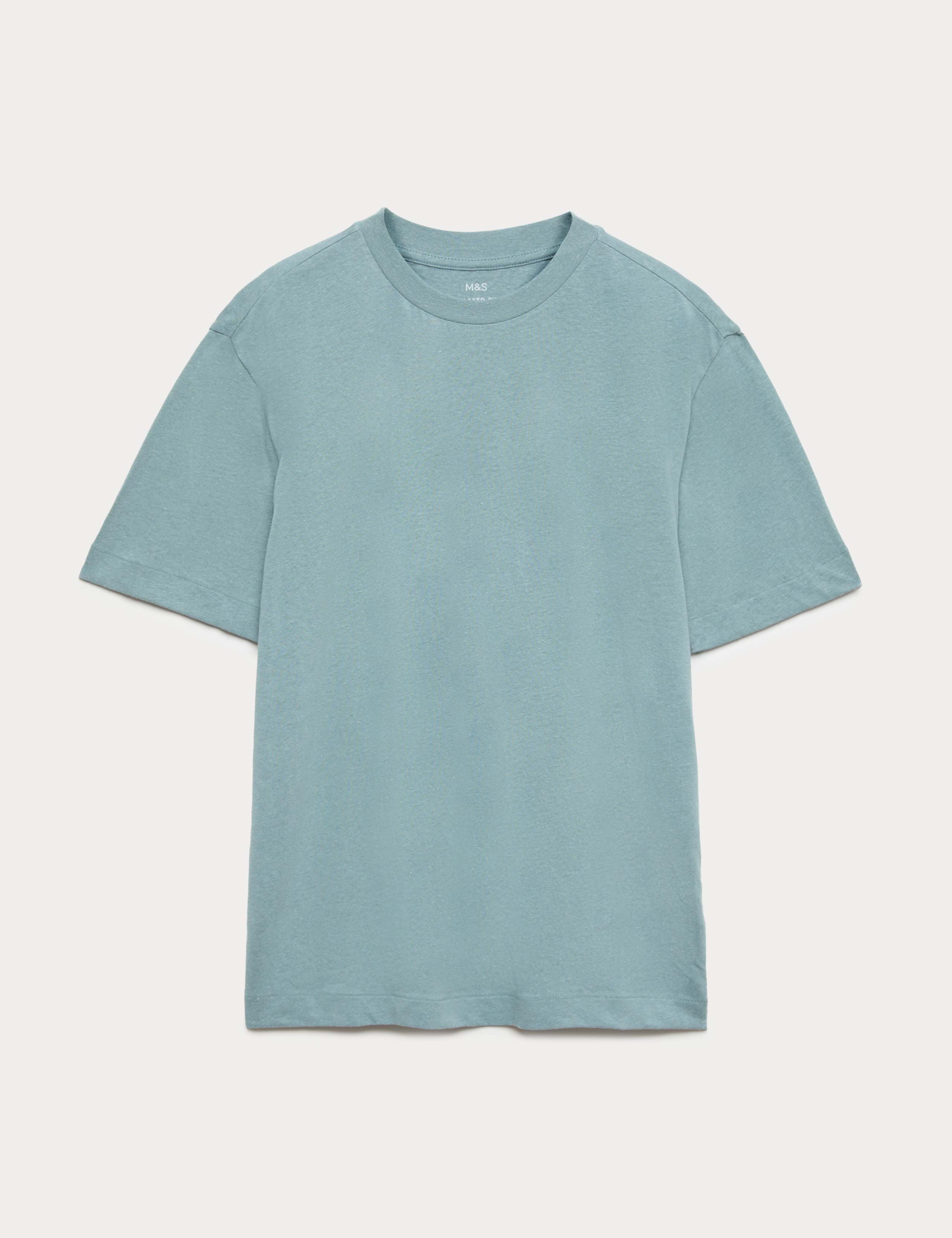 Relaxed Fit Linen T-Shirt 2 of 5