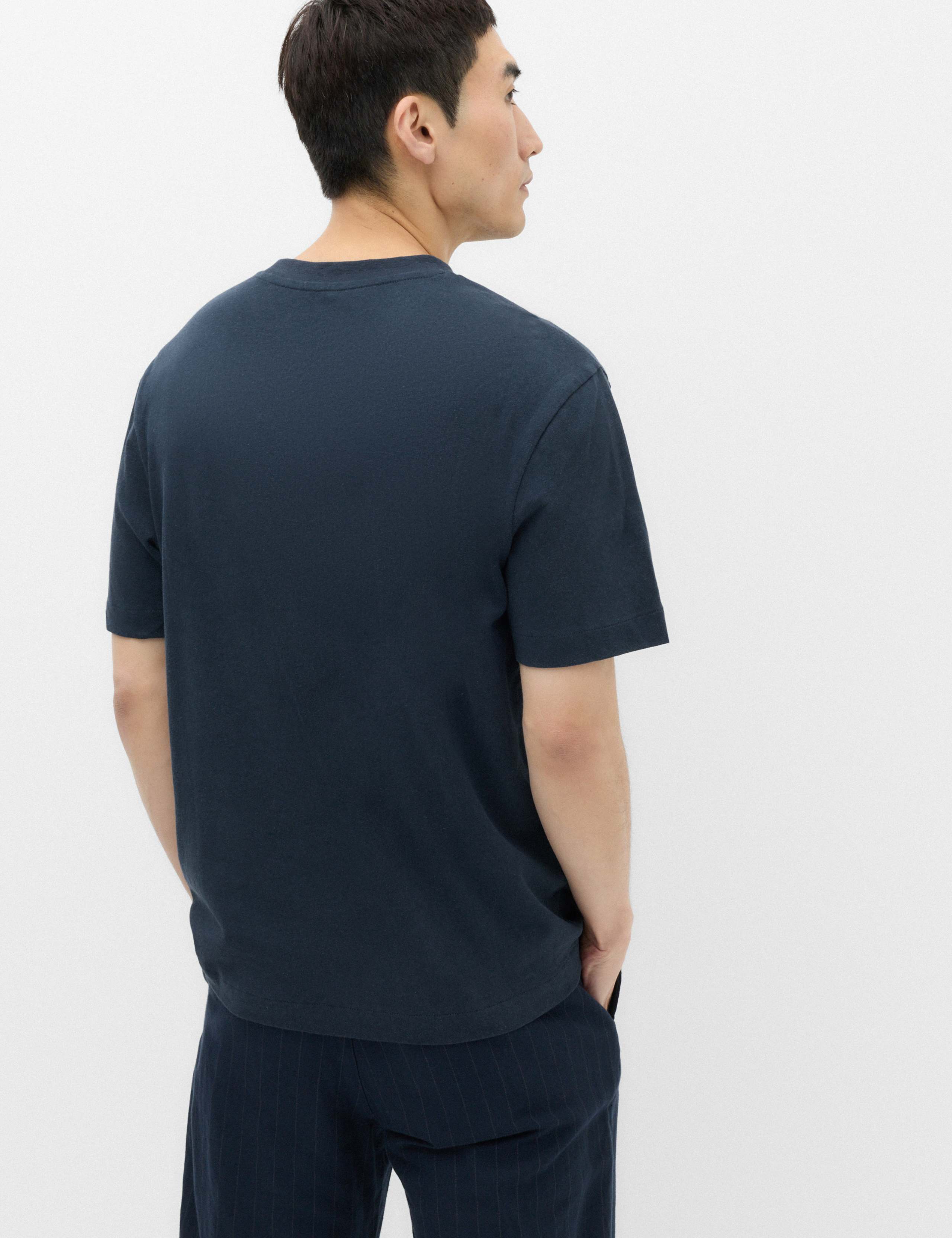 Relaxed Fit Linen T-Shirt 4 of 5
