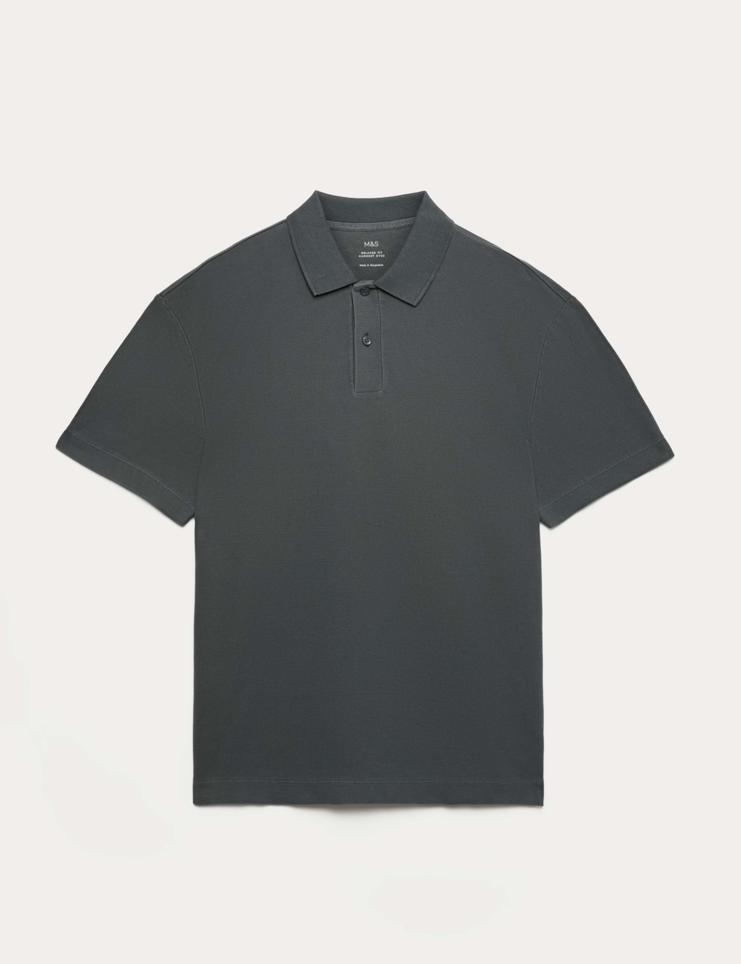 Pure Cotton Garment Dyed Polo Shirt 2 of 5