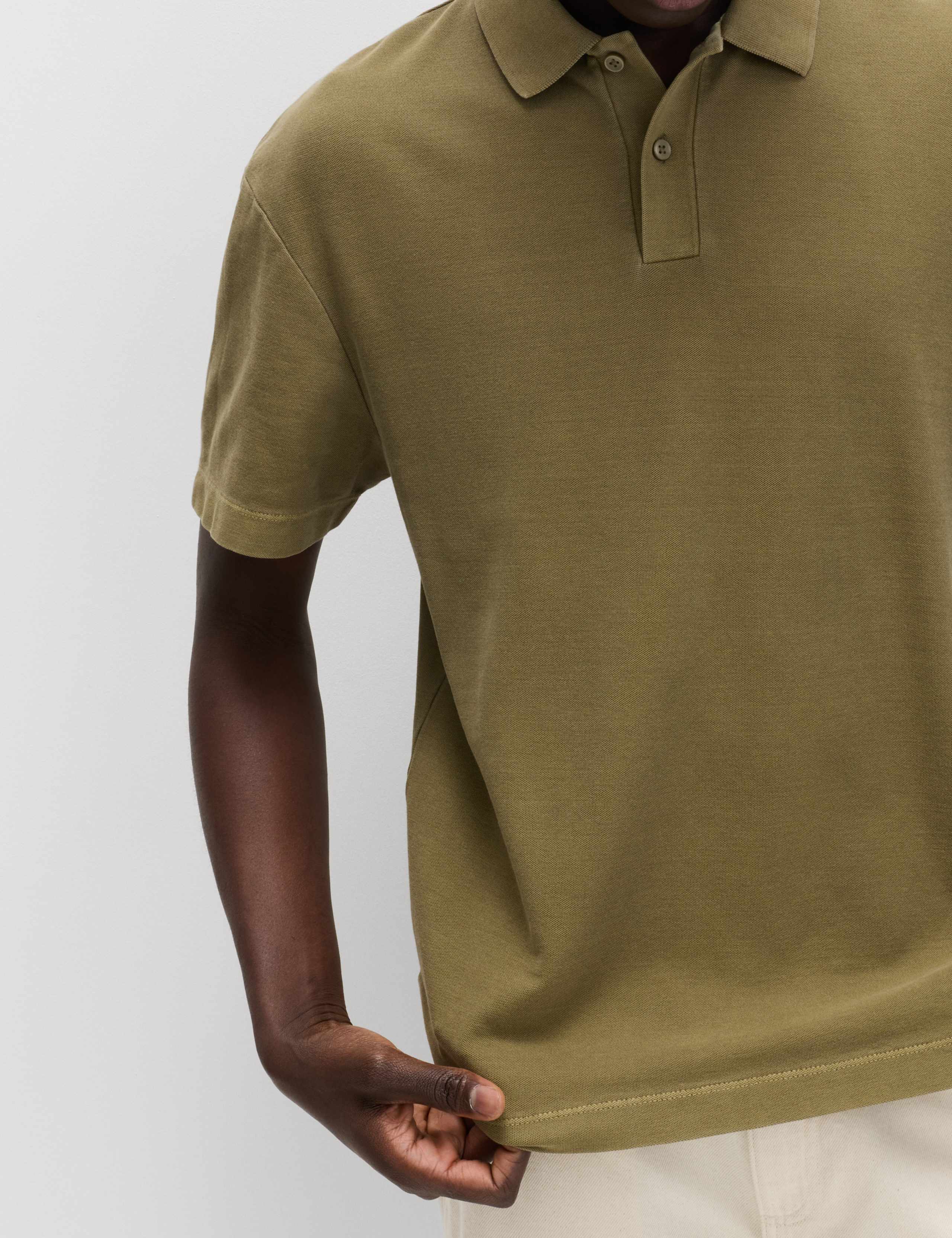 Pure Cotton Garment Dyed Polo Shirt 2 of 4