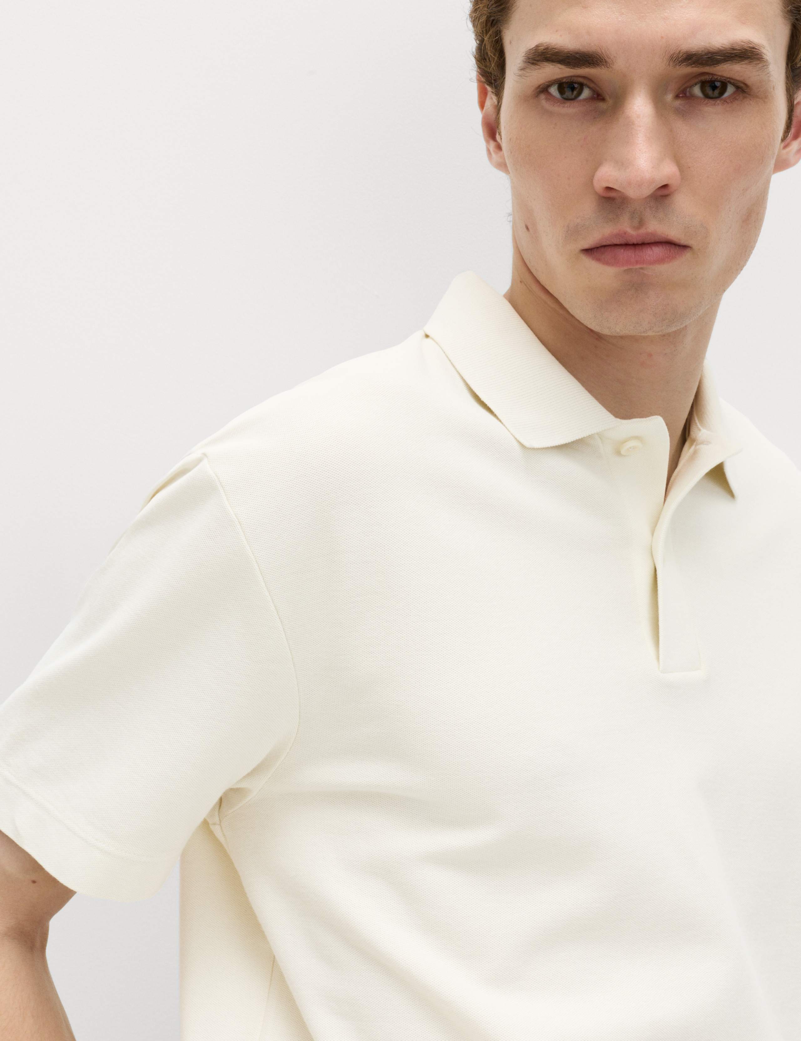 Pure Cotton Garment Dyed Polo Shirt 3 of 6