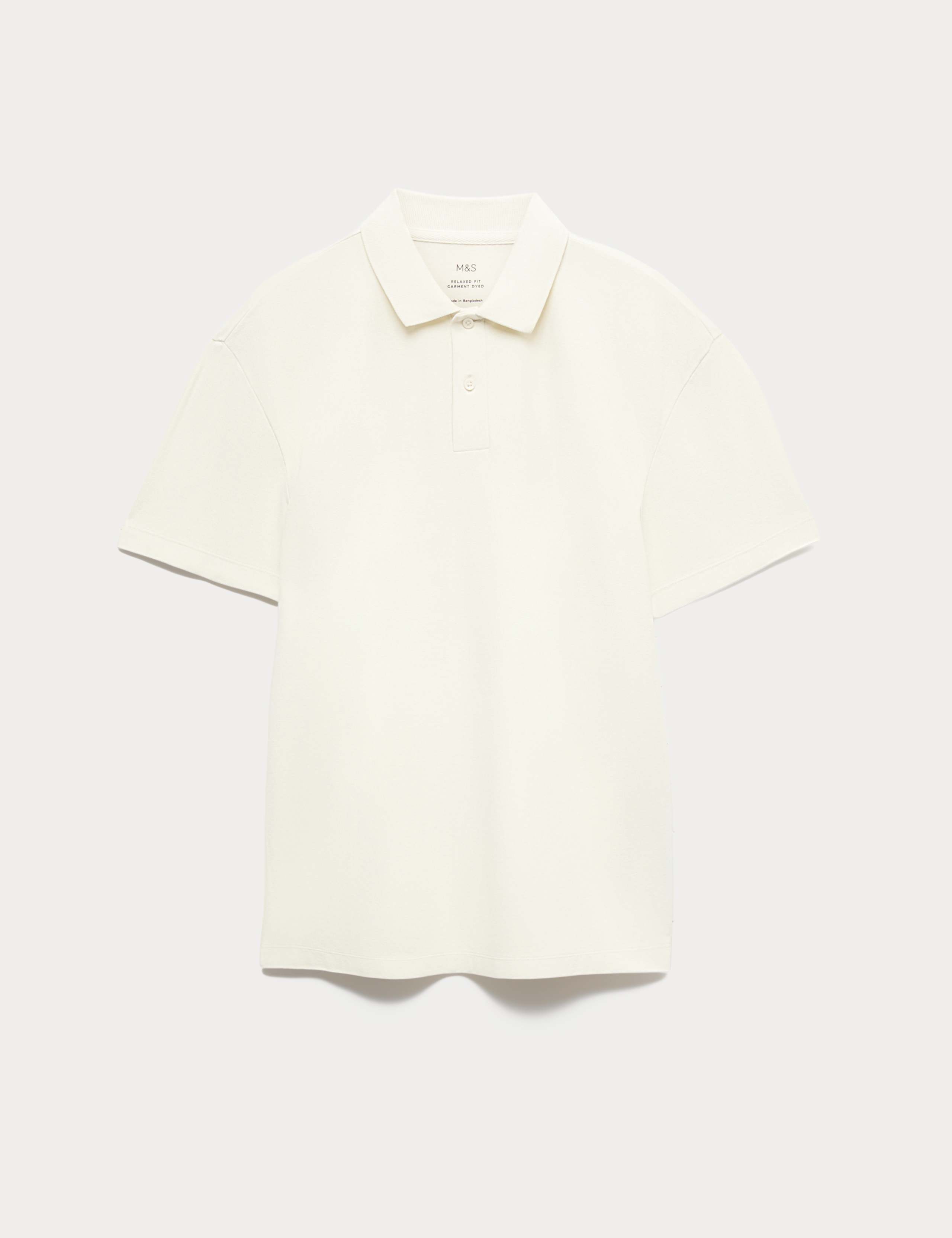 Pure Cotton Garment Dyed Polo Shirt 2 of 6