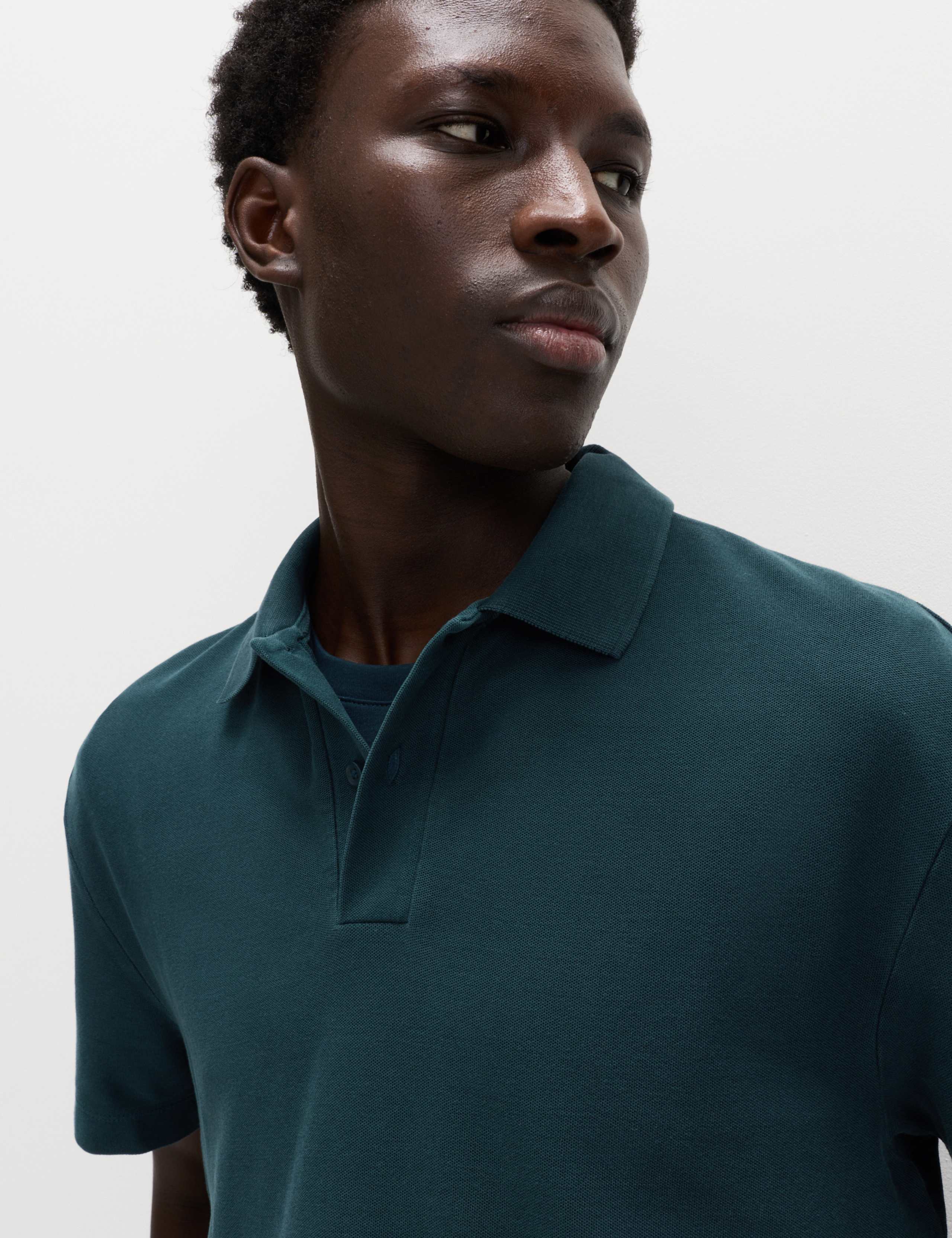 Pure Cotton Garment Dyed Polo Shirt 3 of 5
