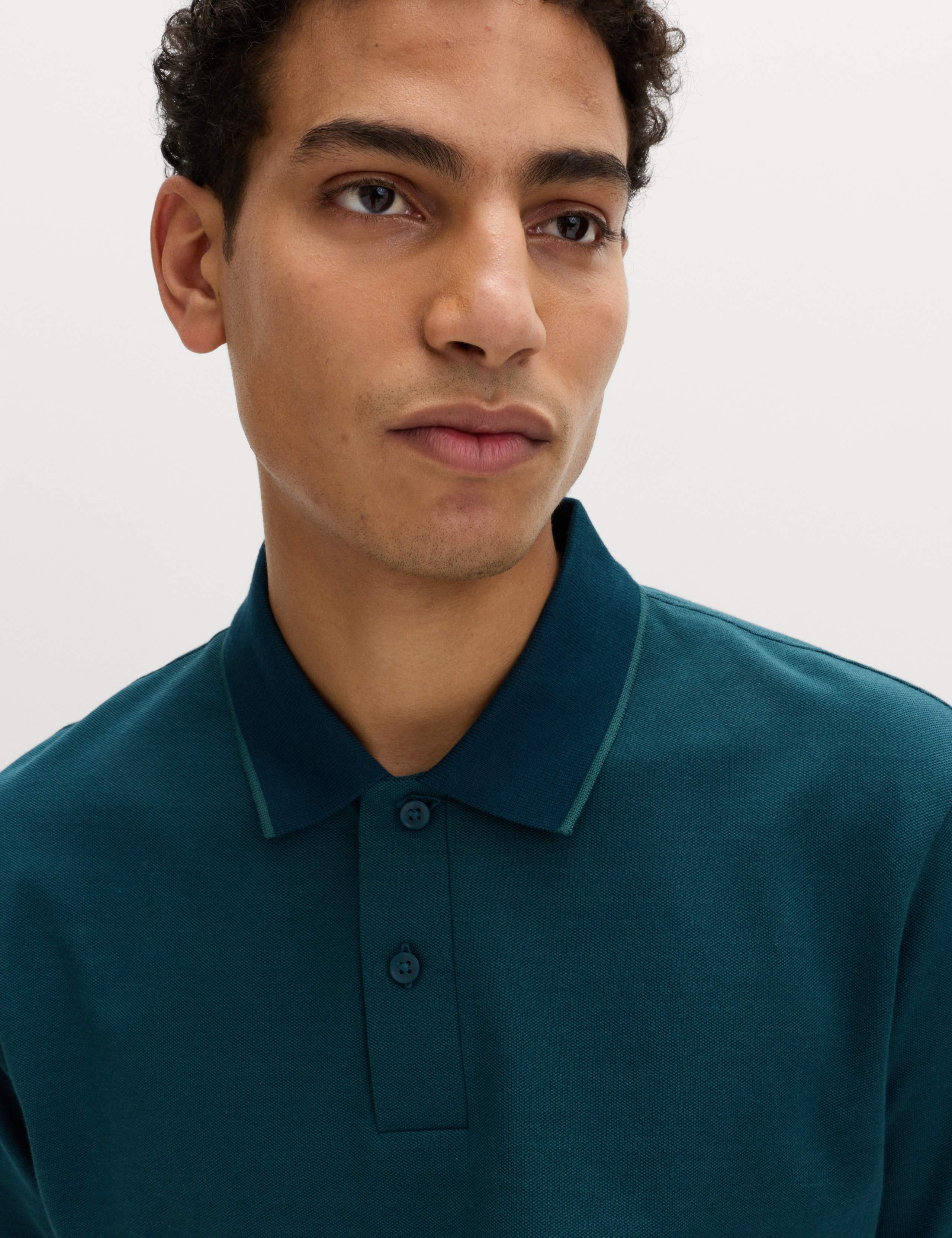 2 Pack Cotton Rich Tipped Polo Shirts 2 of 5