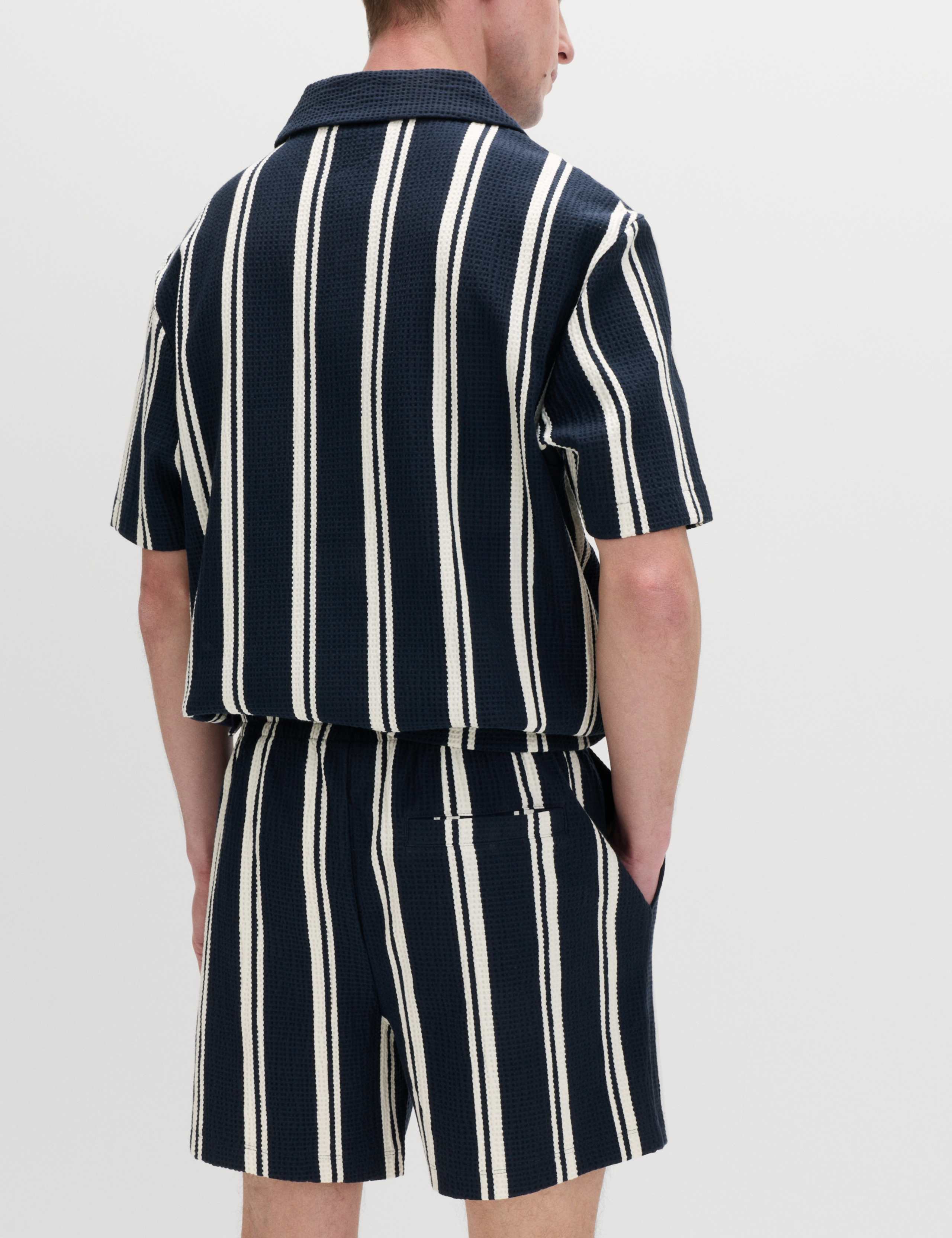 Cotton Rich Seersucker Striped Shorts 5 of 6