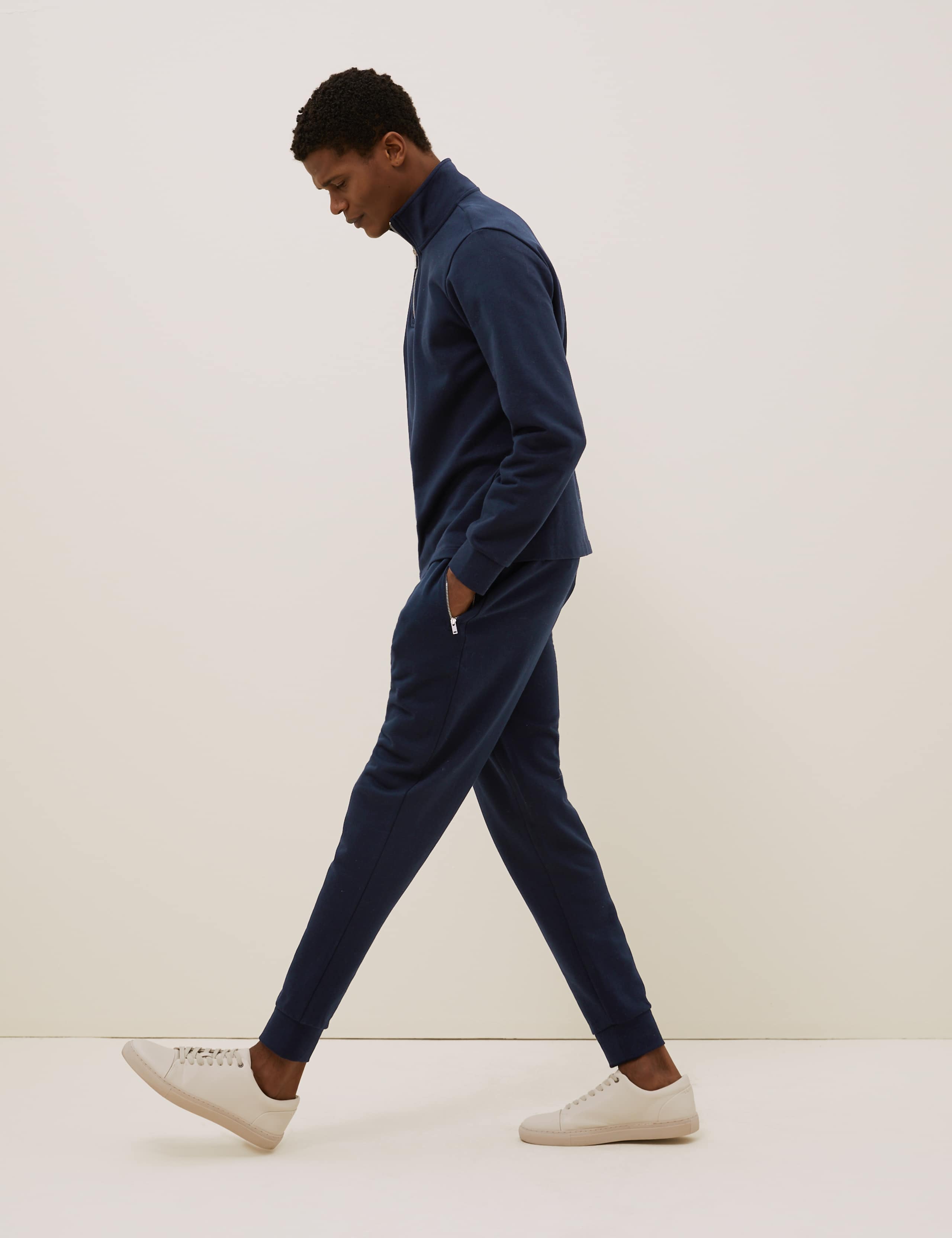Cuffed Pure Cotton Smart Joggers 6 of 6