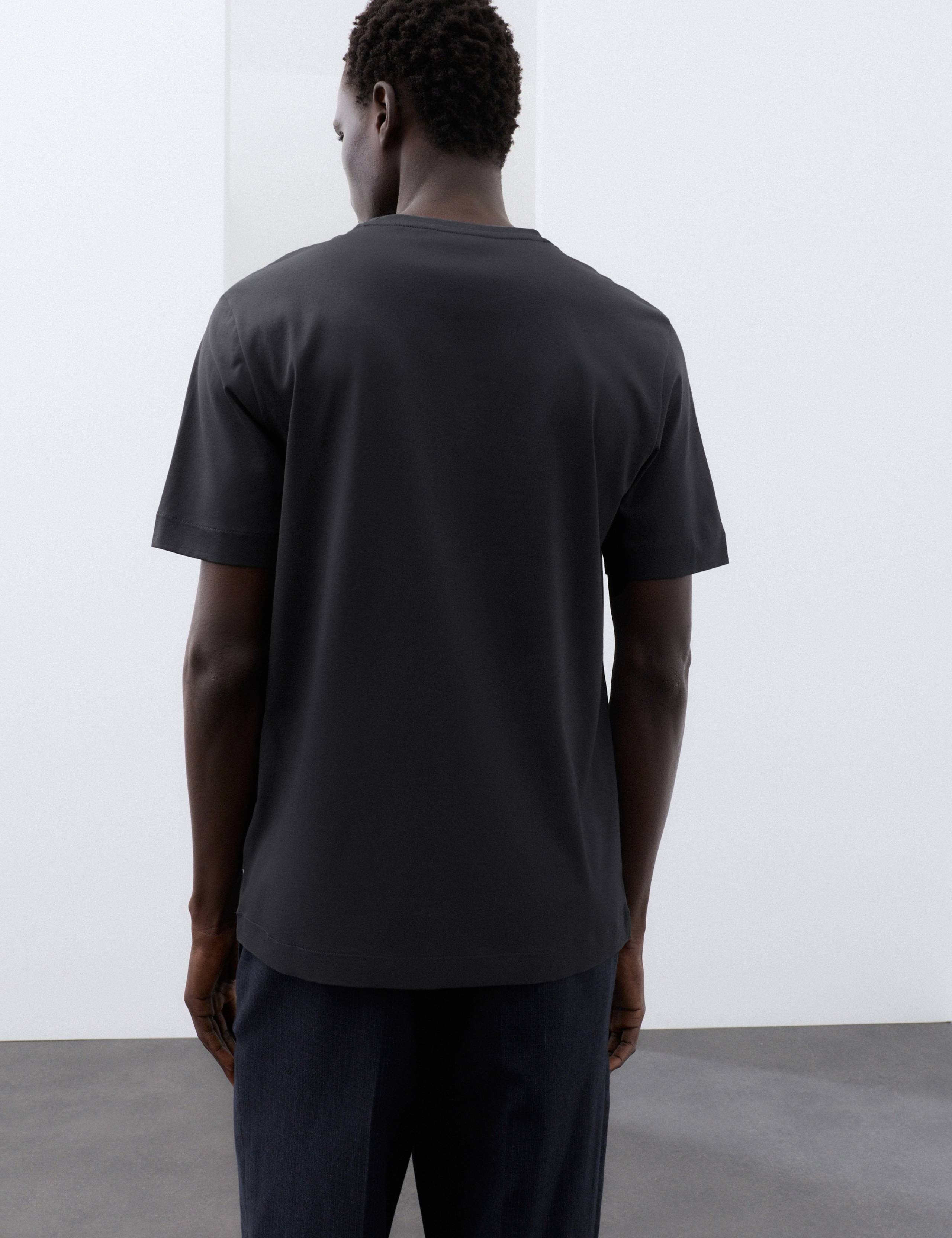 Pure Supima® Cotton Performance Crew Neck T-shirt 4 of 8