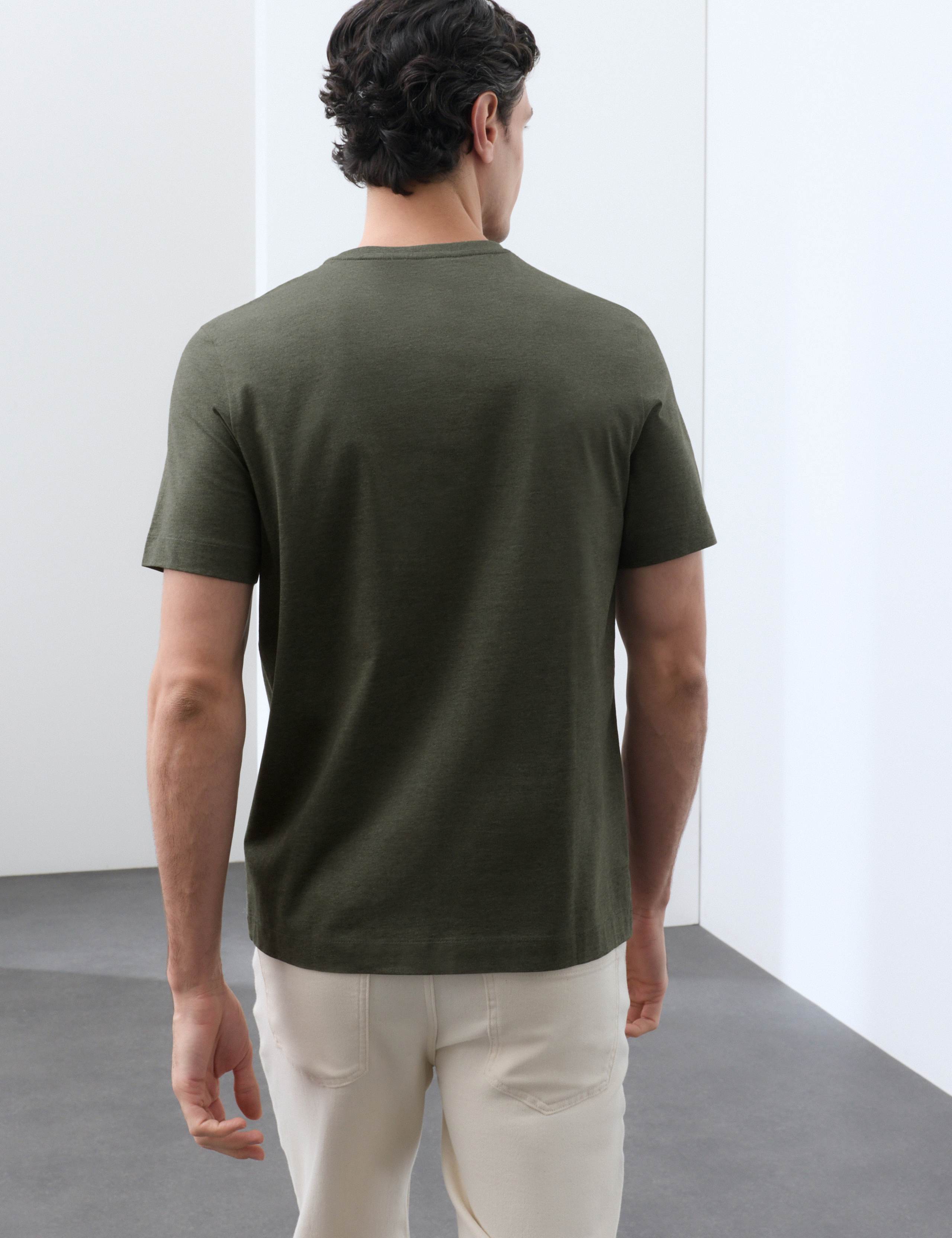 Pure Supima® Cotton Performance Crew Neck T-shirt 6 of 7