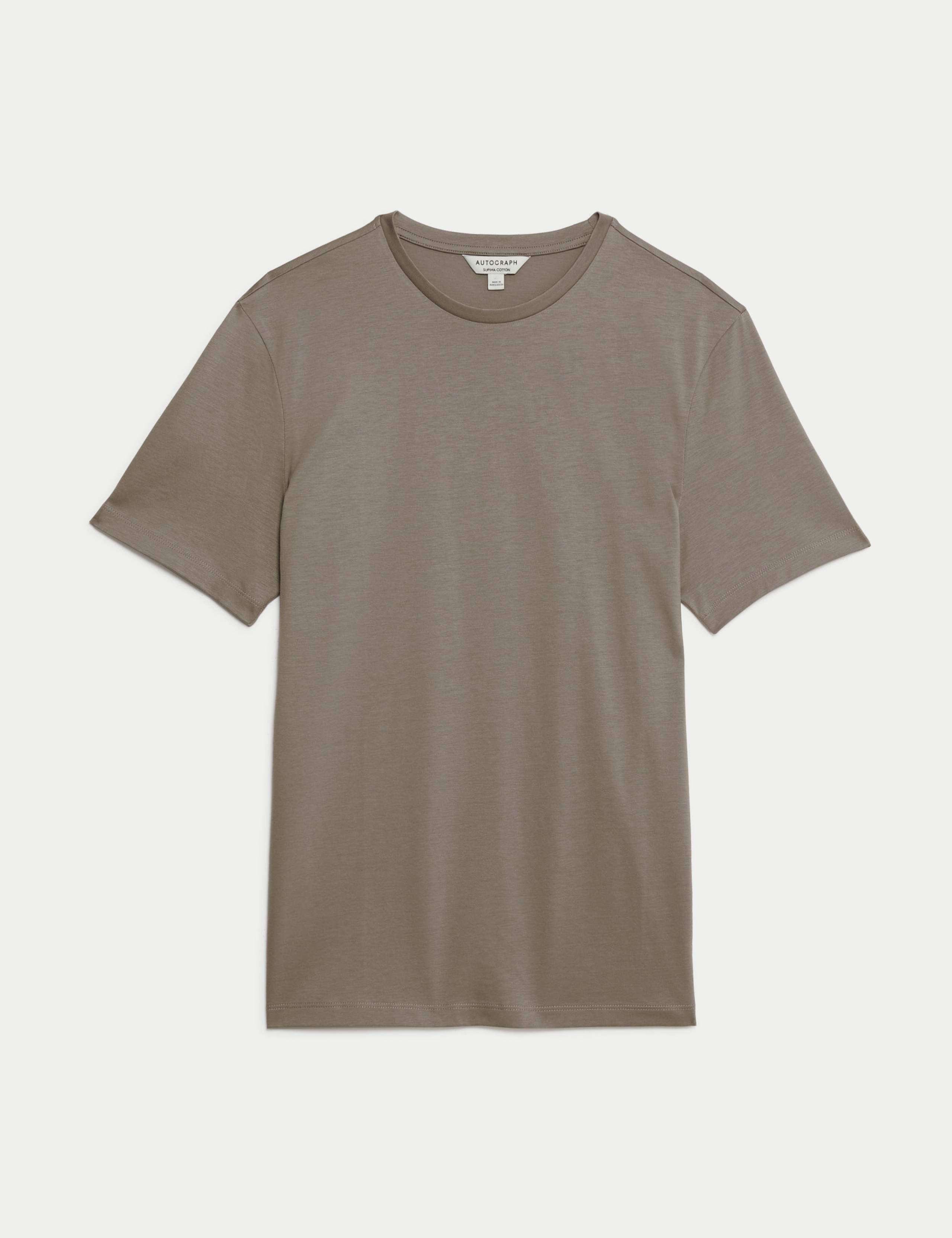 Pure Supima® Cotton Crew Neck T-shirt 2 of 4