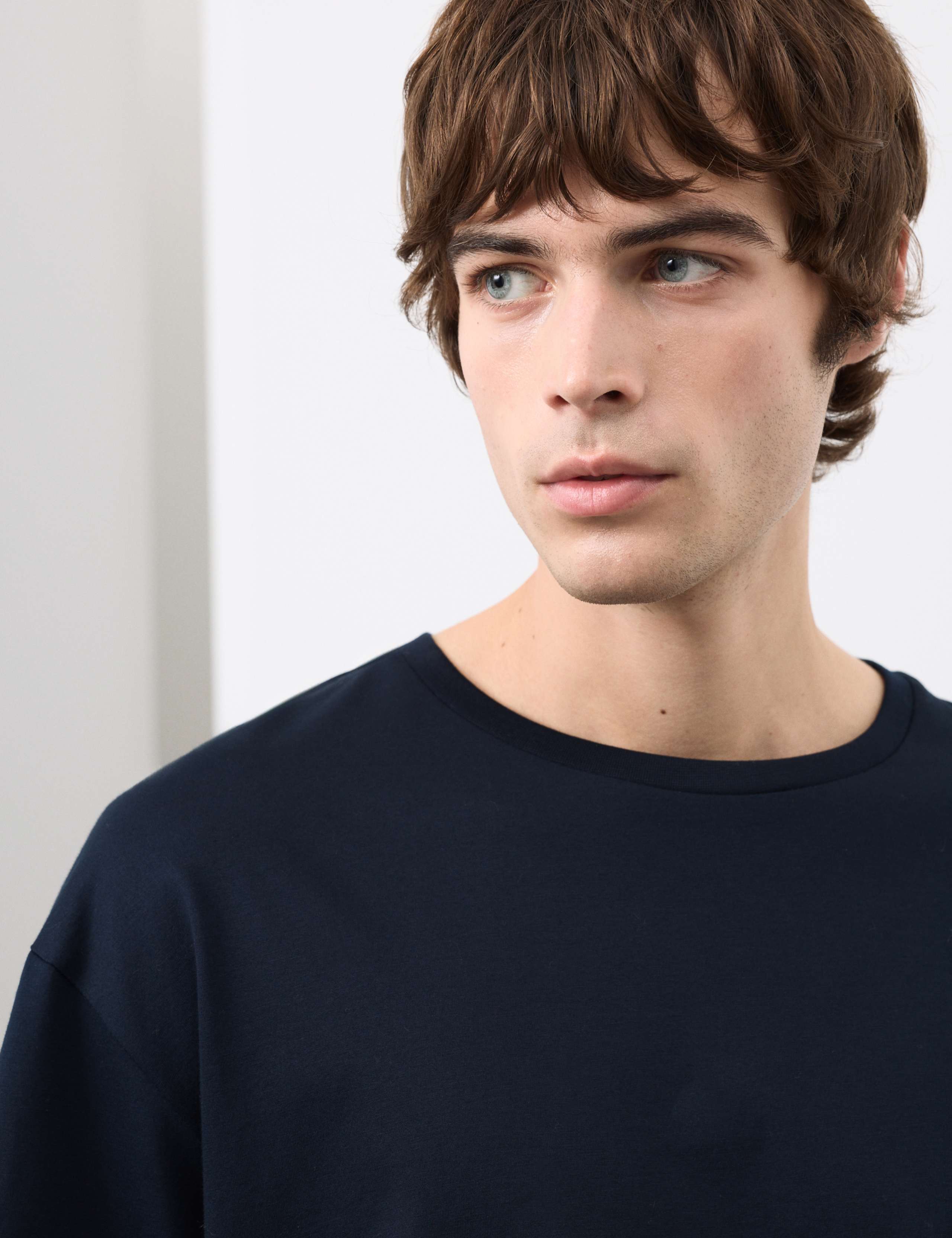 Pure Supima® Cotton Performance Crew Neck T-shirt 1 of 8