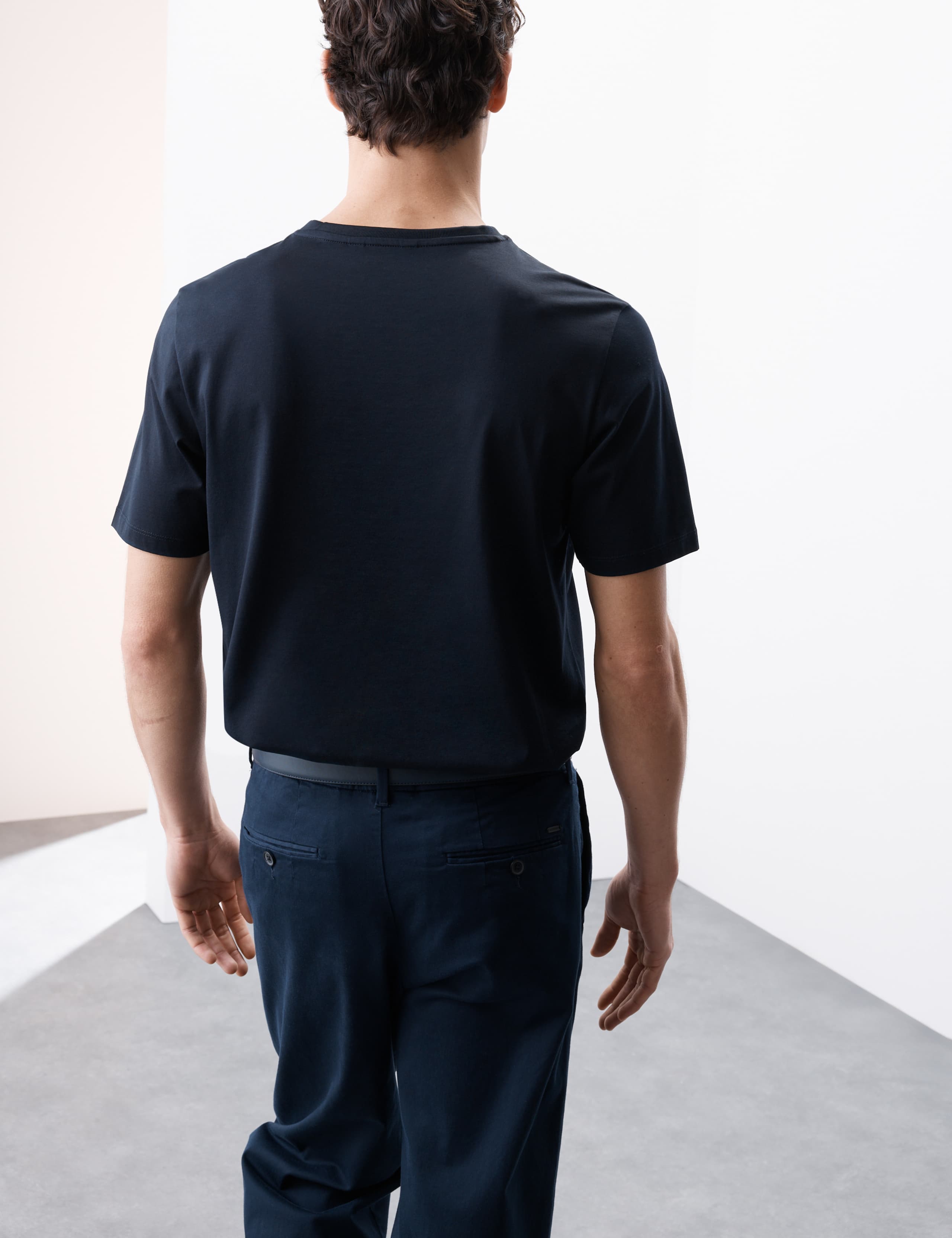 Pure Supima® Cotton Performance Crew Neck T-shirt 7 of 8