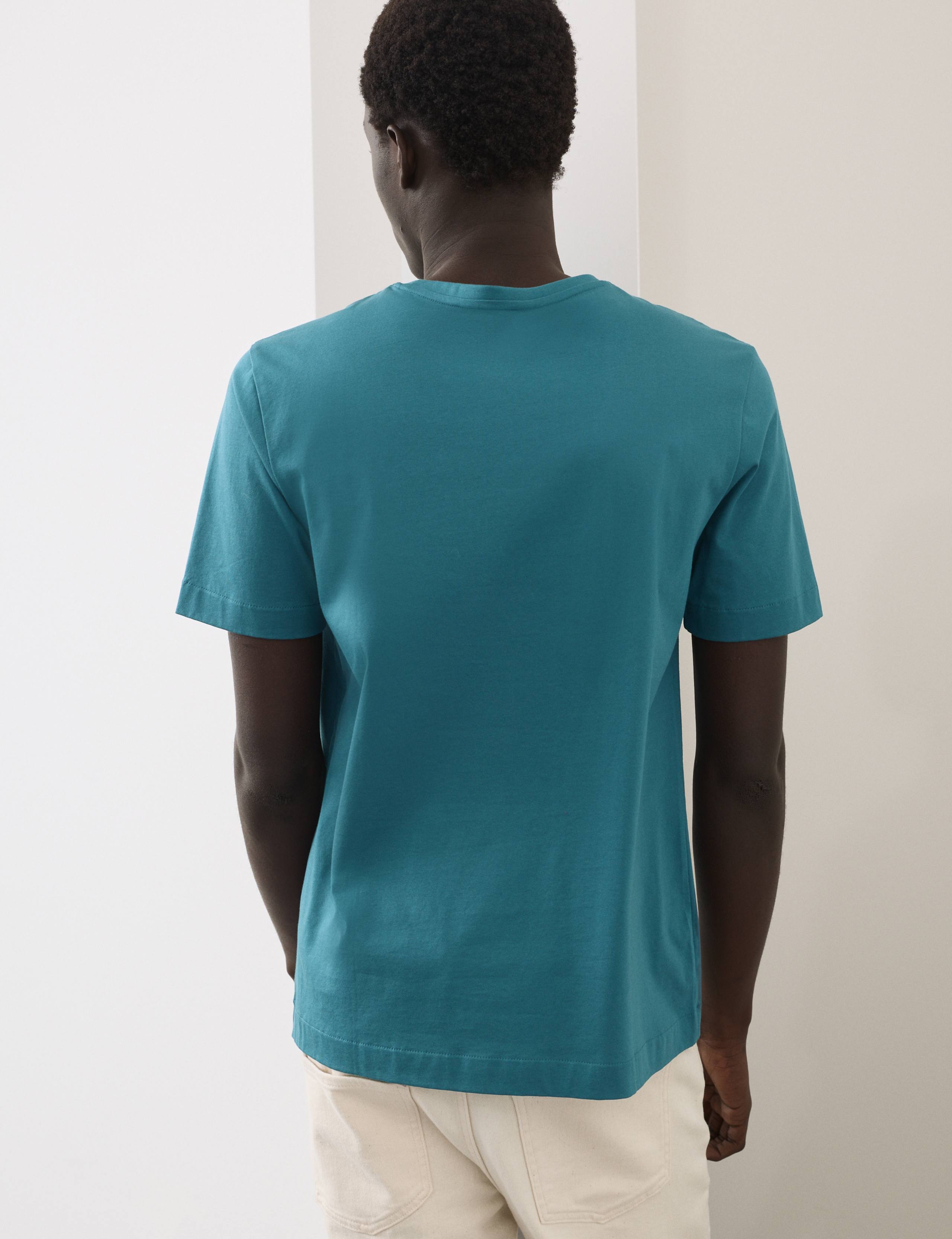Pure Supima® Cotton Performance Crew Neck T-shirt 4 of 5