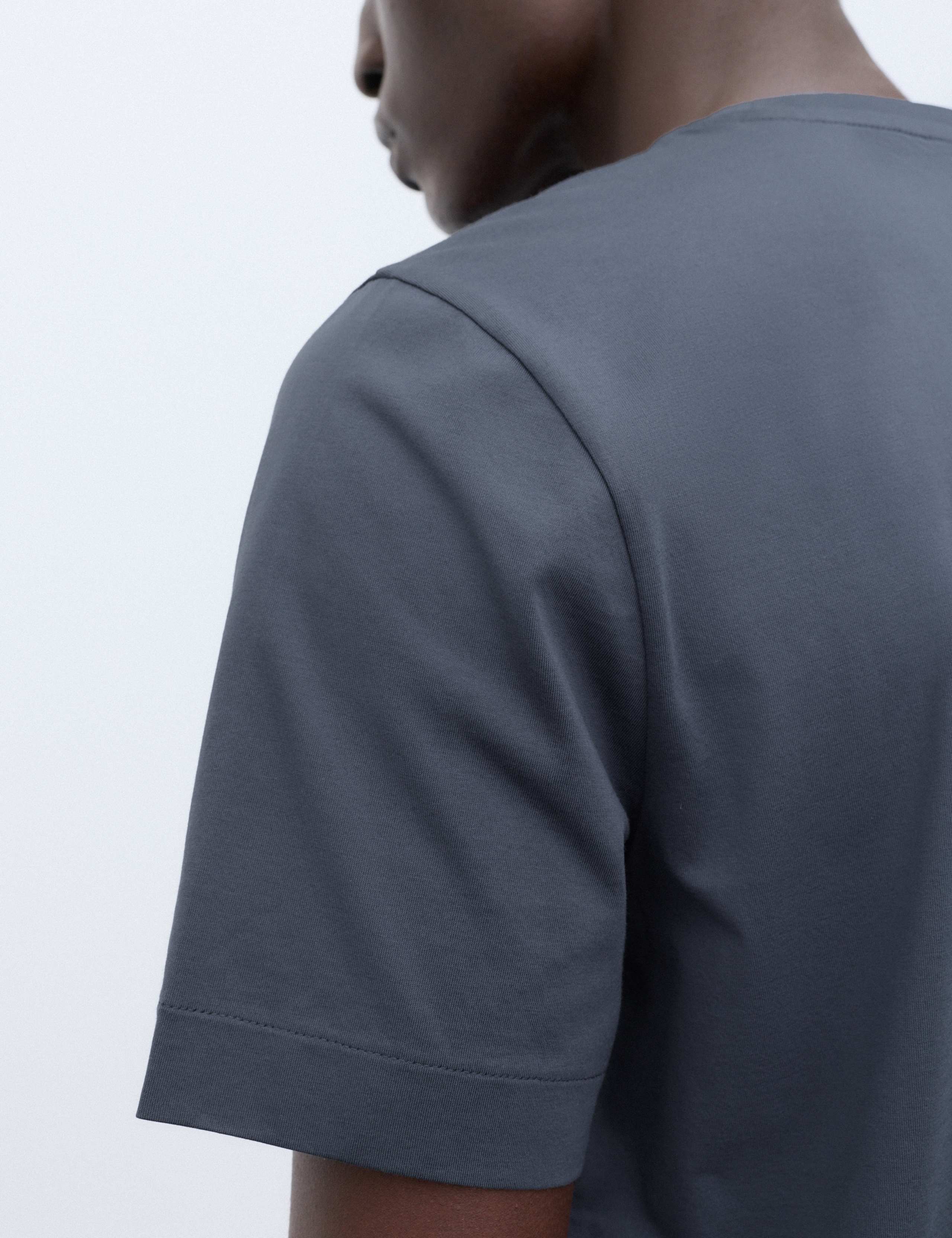 Pure Supima® Cotton Performance Crew Neck T-shirt 6 of 6