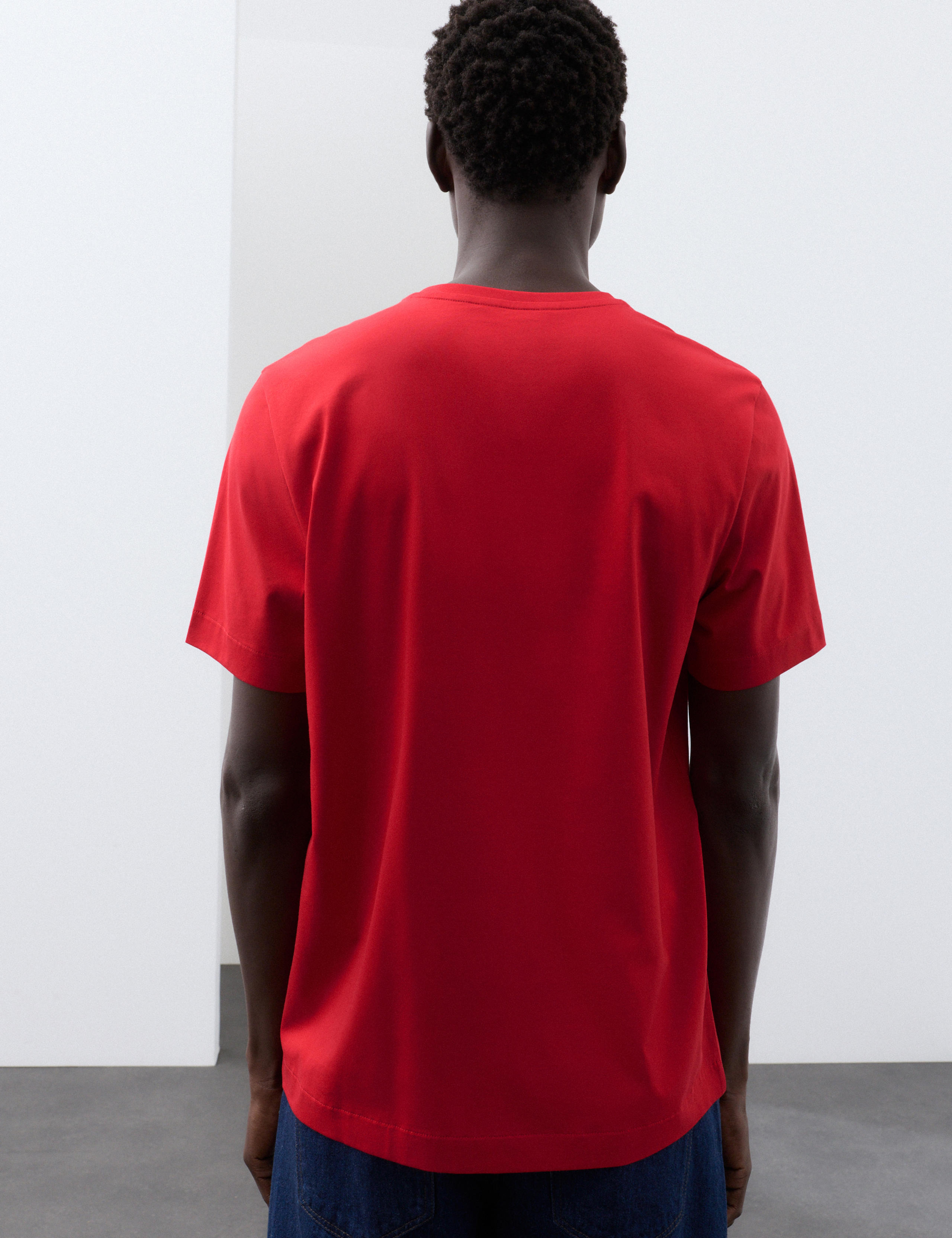 Pure Supima® Cotton Performance Crew Neck T-shirt 3 of 7