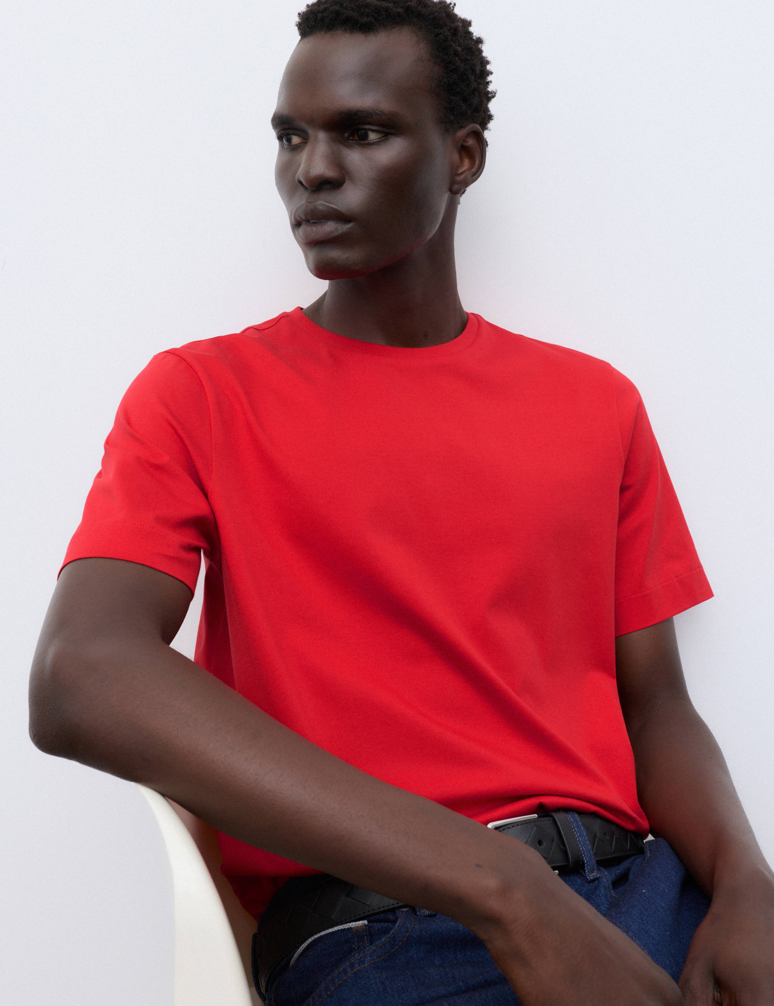 Pure Supima® Cotton Performance Crew Neck T-shirt 5 of 7