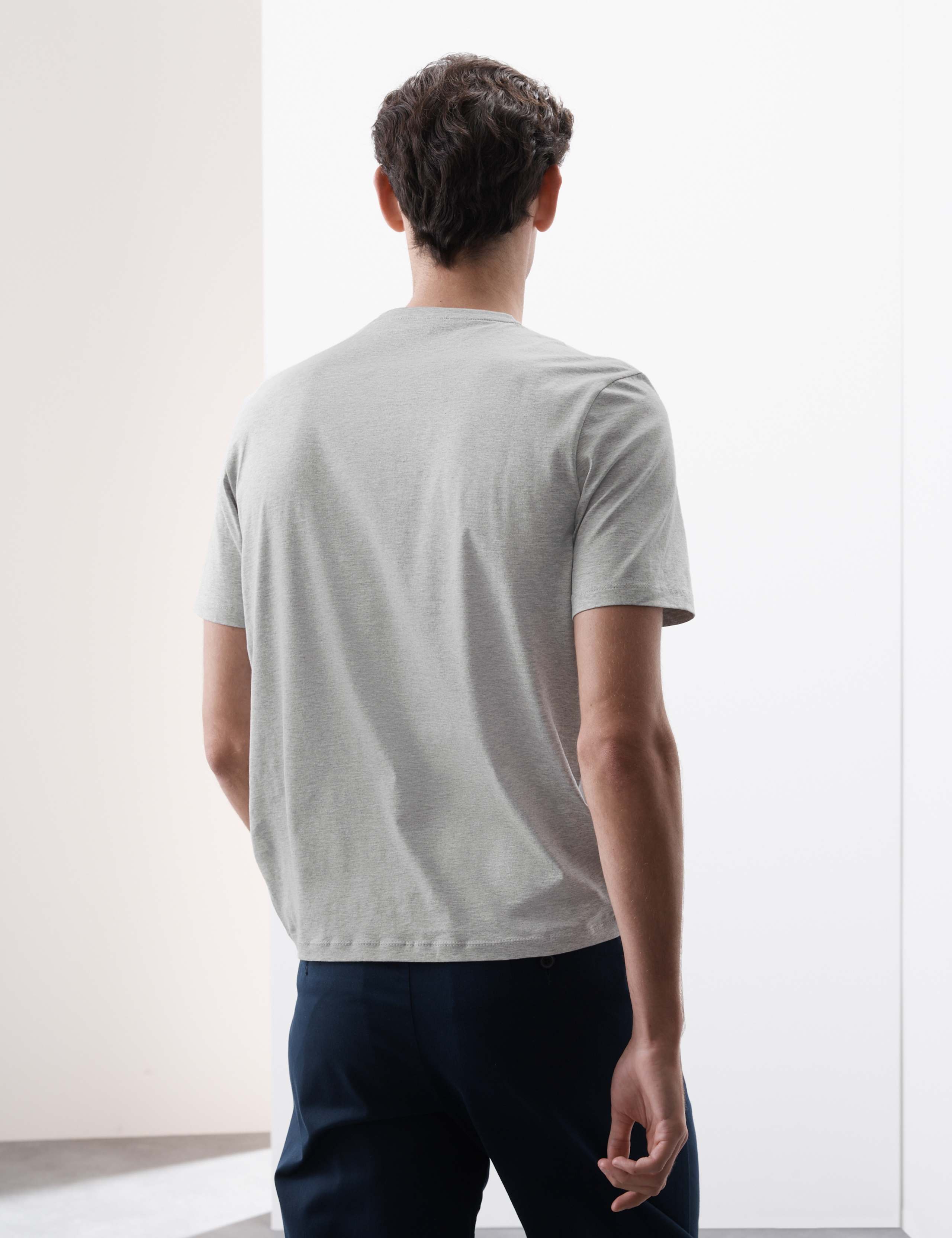 Pure Supima® Cotton Performance Crew Neck T-shirt 4 of 6