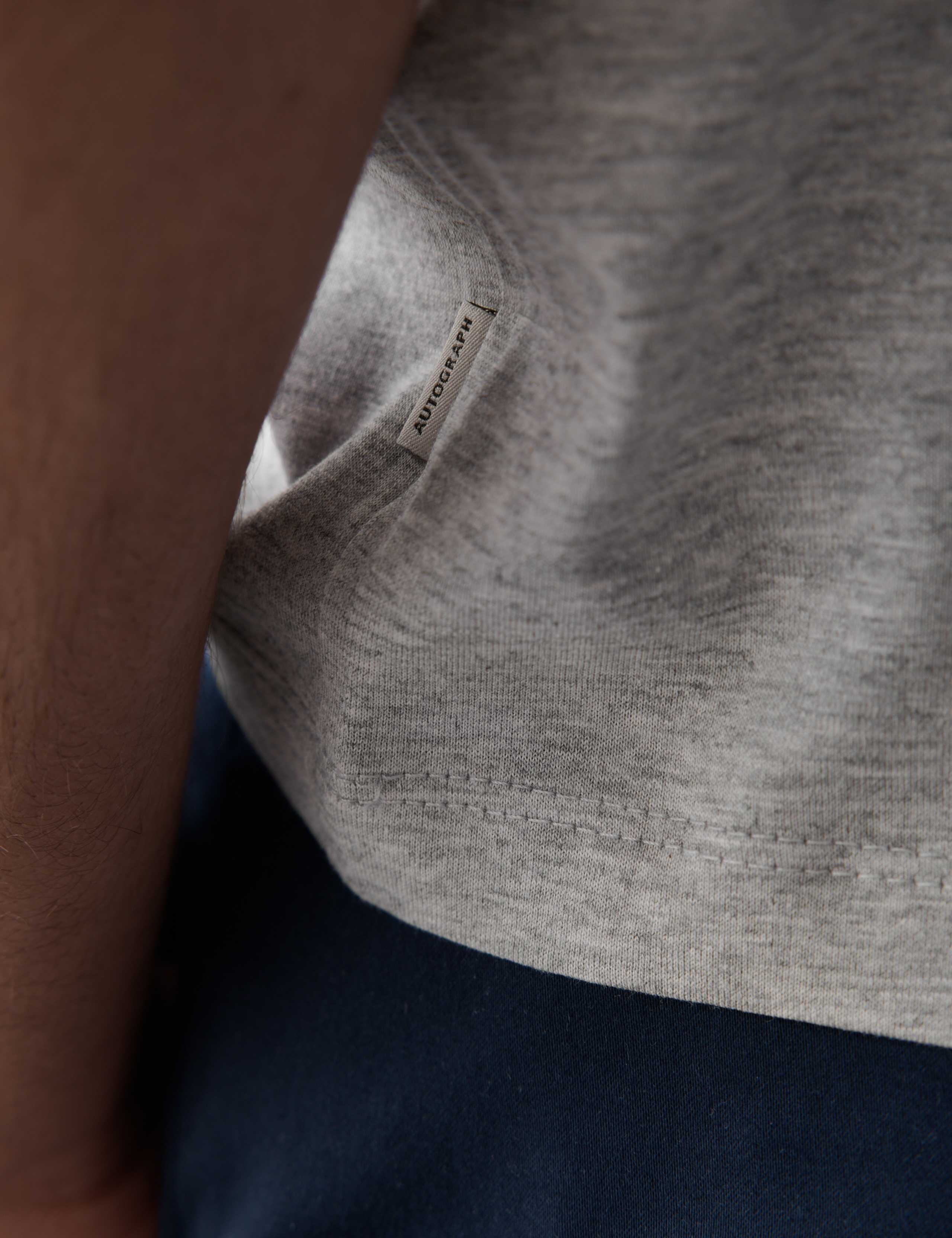 Pure Supima® Cotton Performance Crew Neck T-shirt 5 of 6