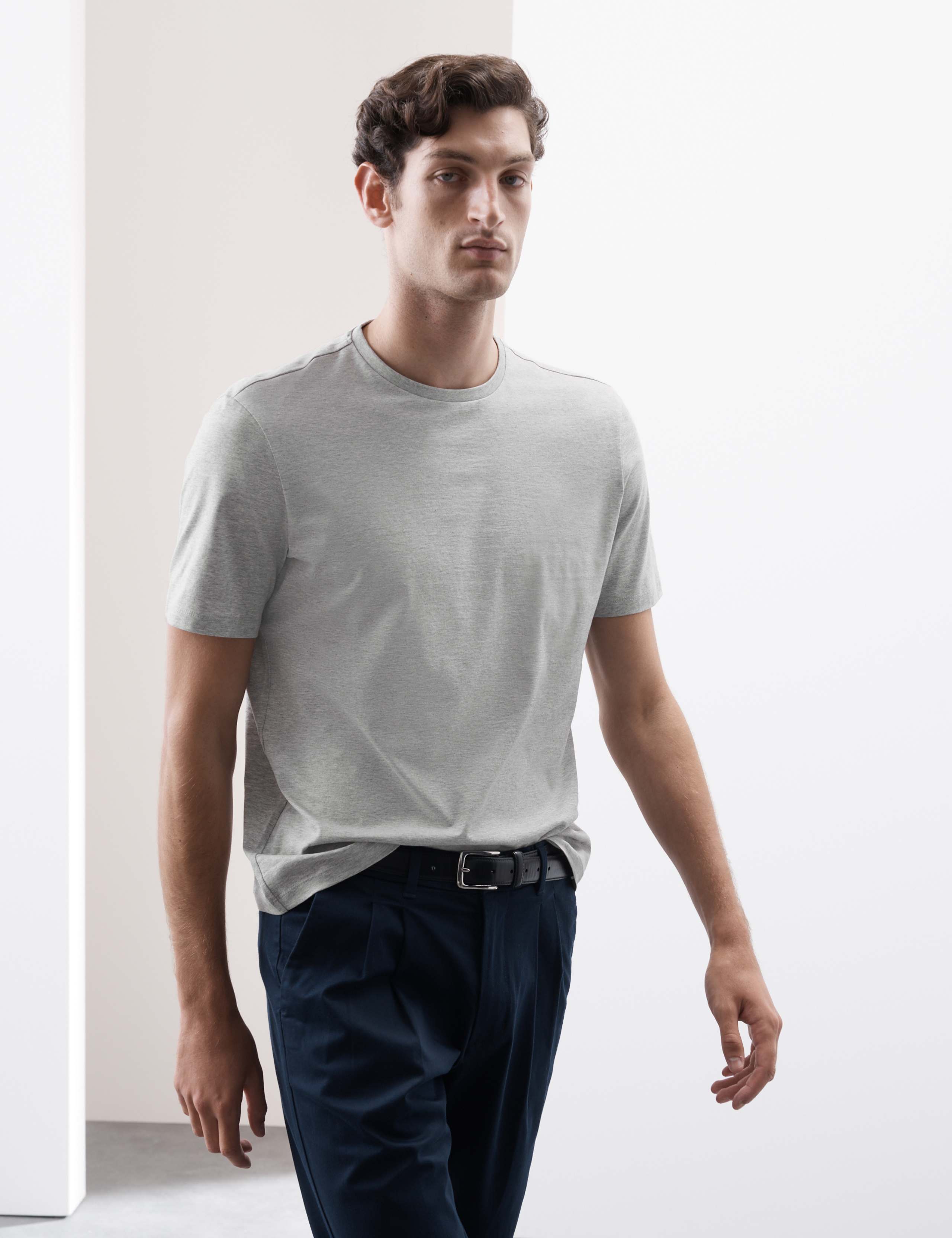 Pure Supima® Cotton Performance Crew Neck T-shirt 6 of 6