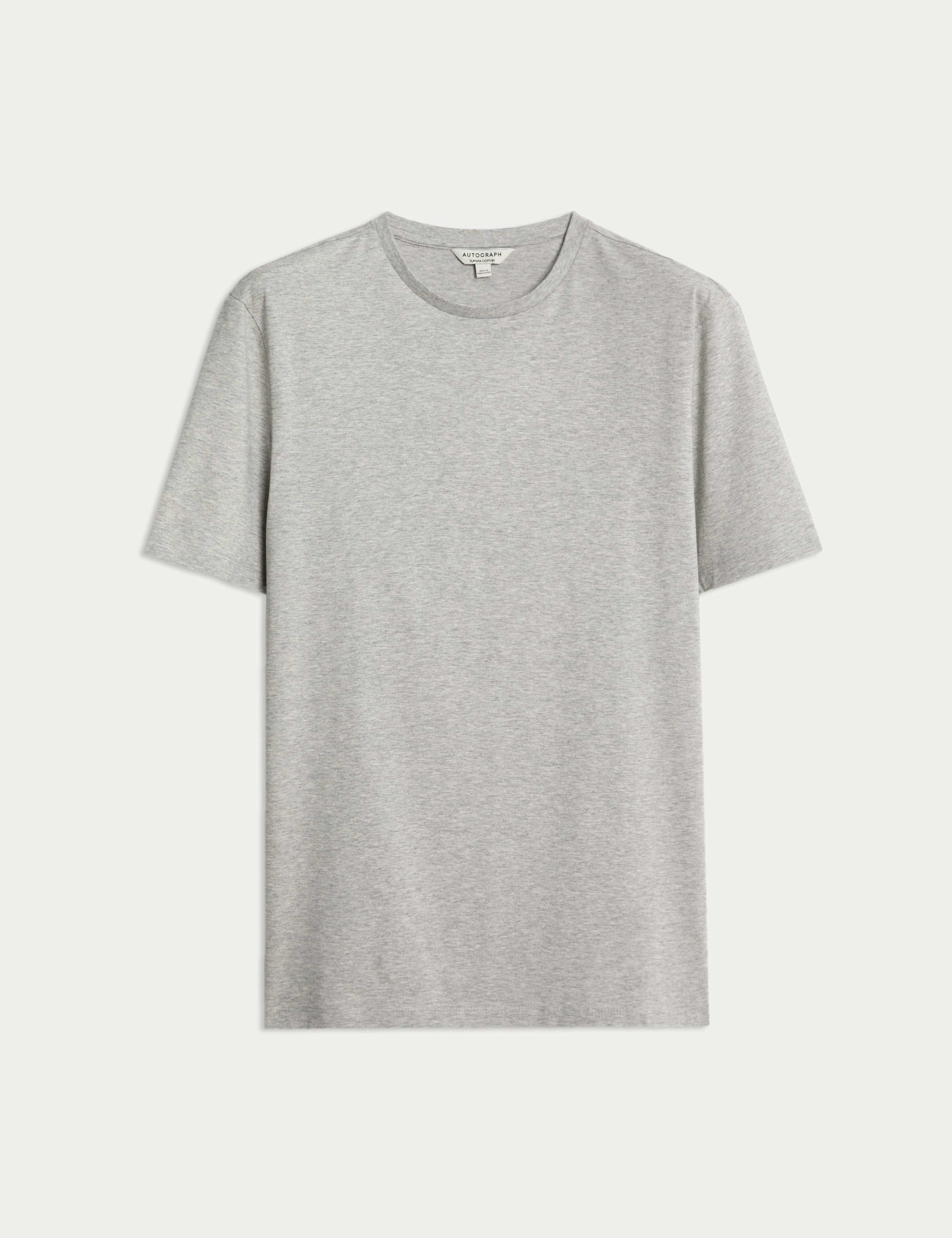 Pure Supima® Cotton Performance Crew Neck T-shirt 2 of 6