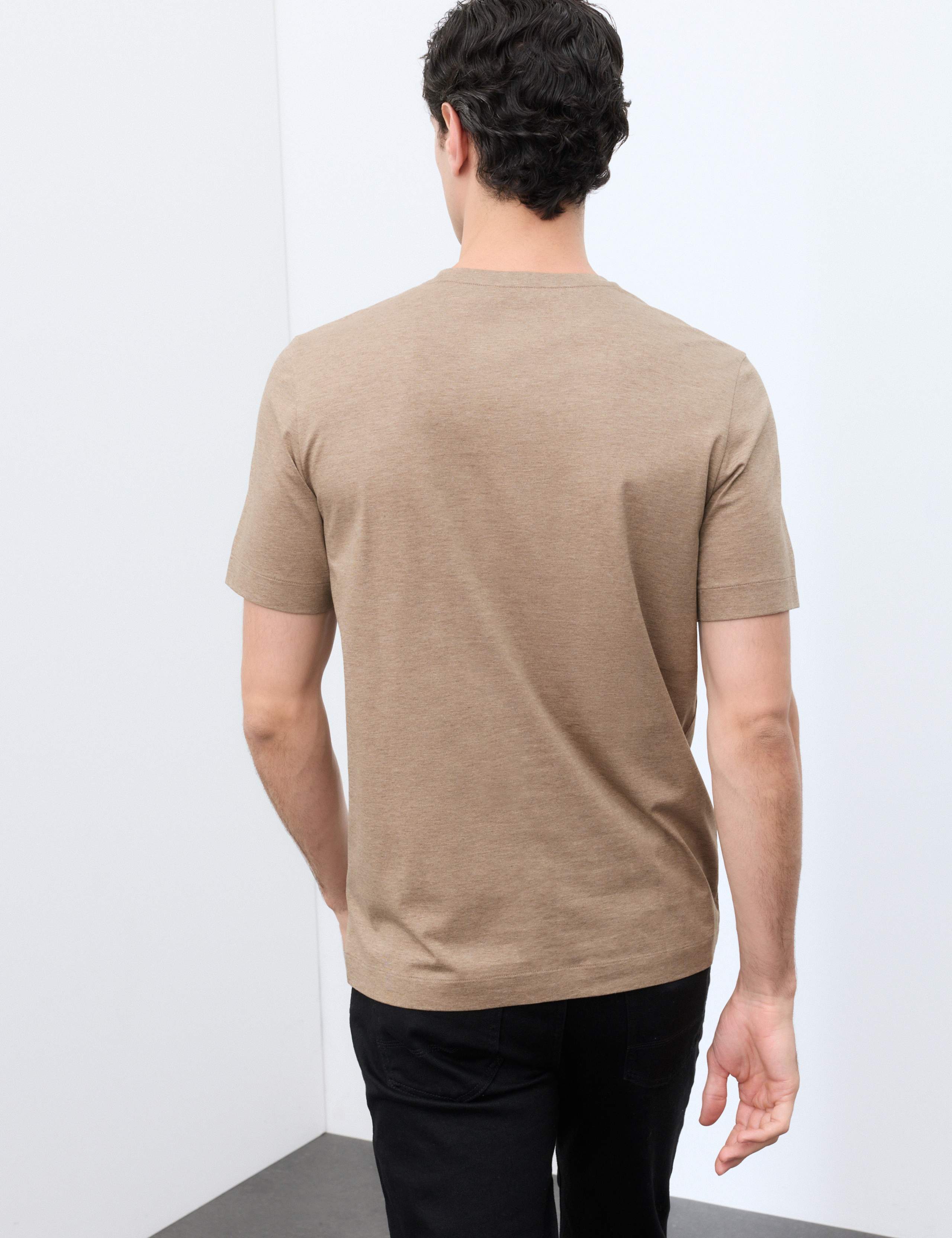 Pure Supima® Cotton Performance Crew Neck T-shirt 3 of 6